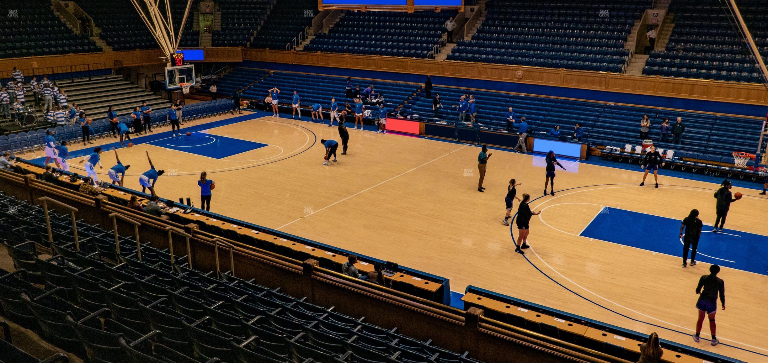 Seating view for Cameron Indoor Stadium Section 15