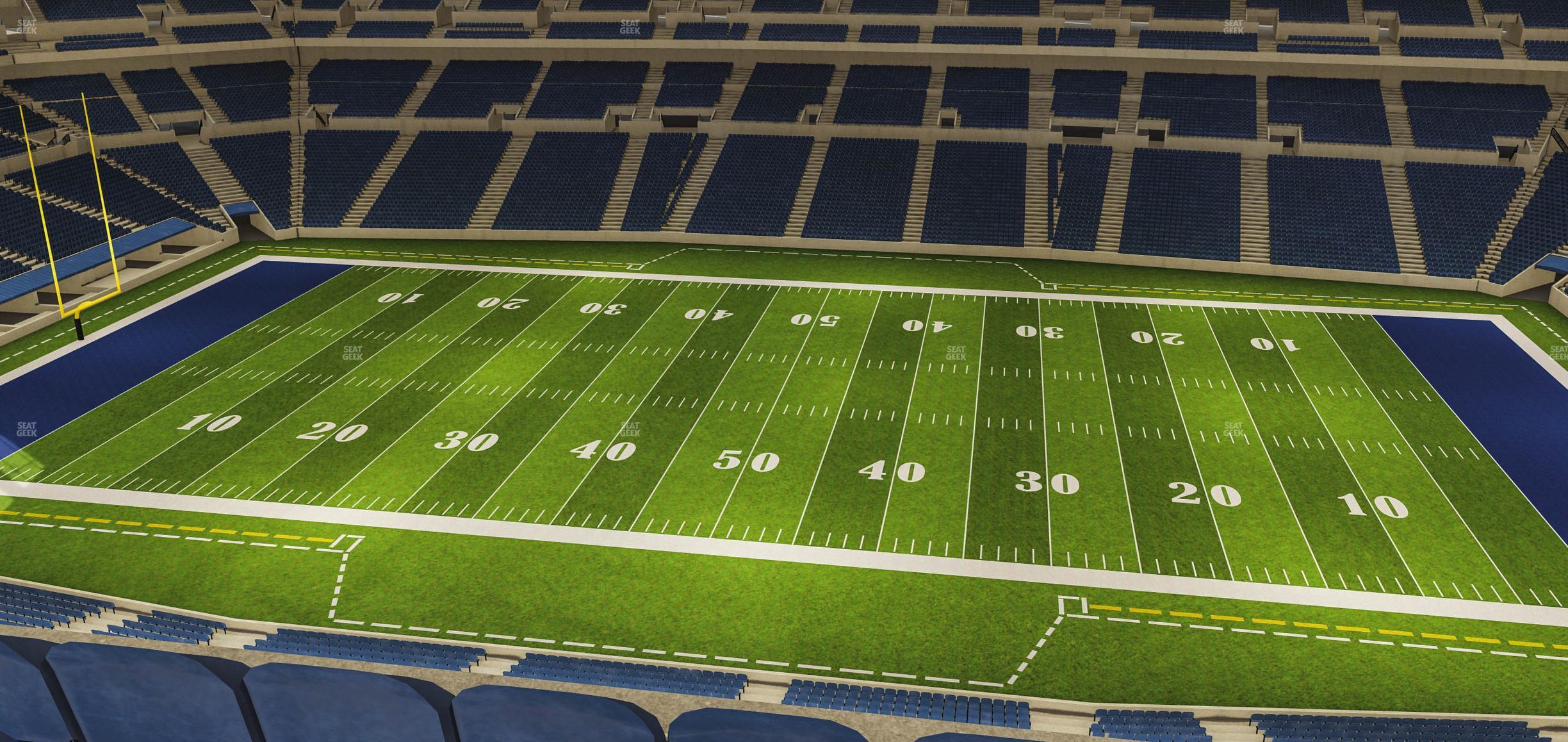 Seating view for Lucas Oil Stadium Section 512