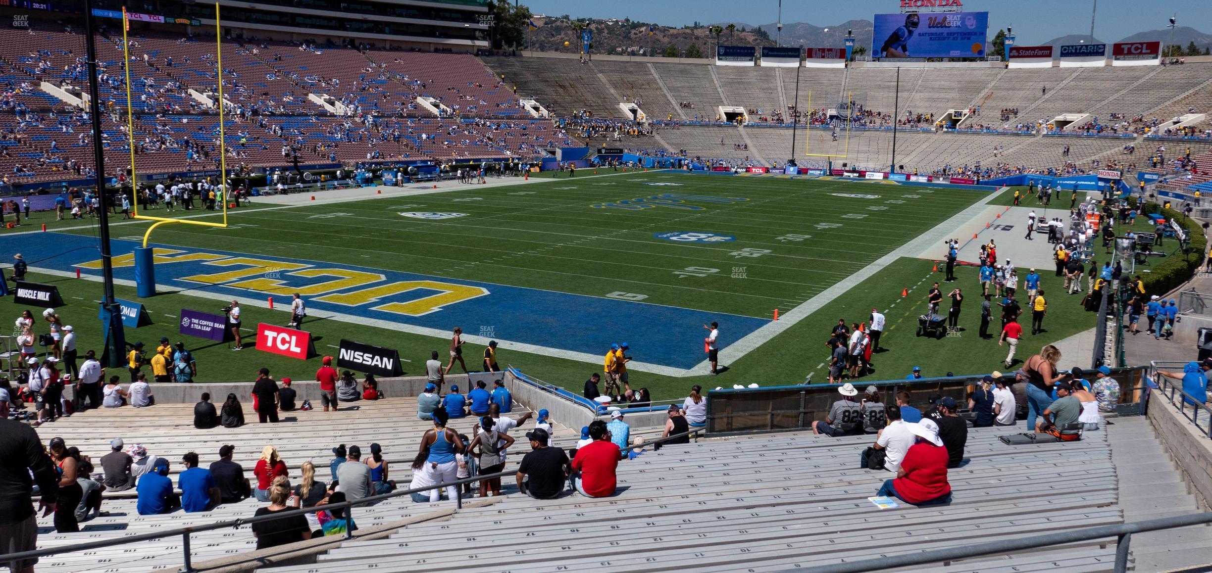 Seating view for Rose Bowl Stadium Section Lower 28