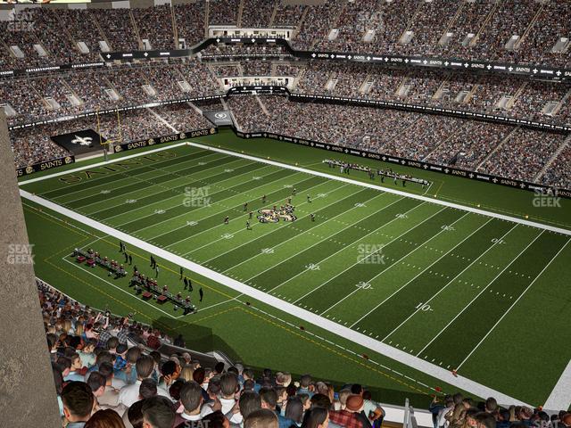 Seating view for Caesars Superdome Section 609