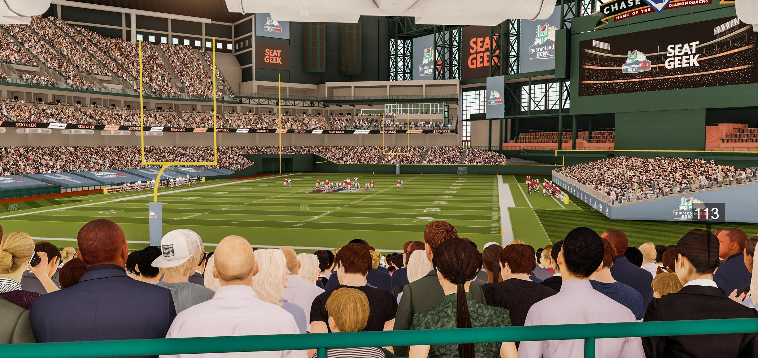 Seating view for Chase Field Section 114 W