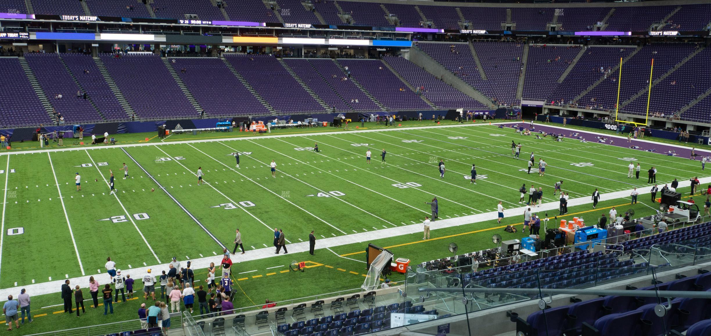 Seating view for U.S. Bank Stadium Section 131