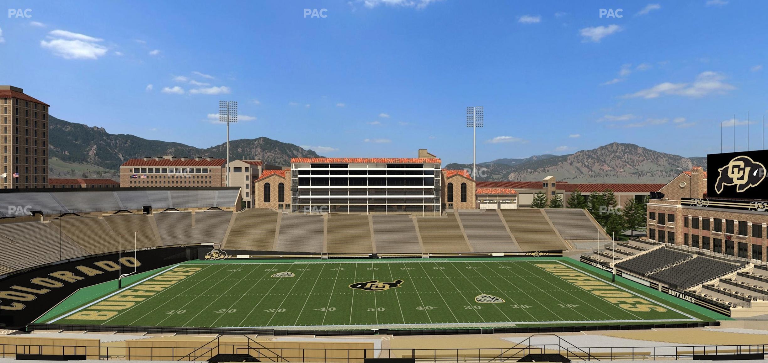 Seating view for Folsom Field Section 218