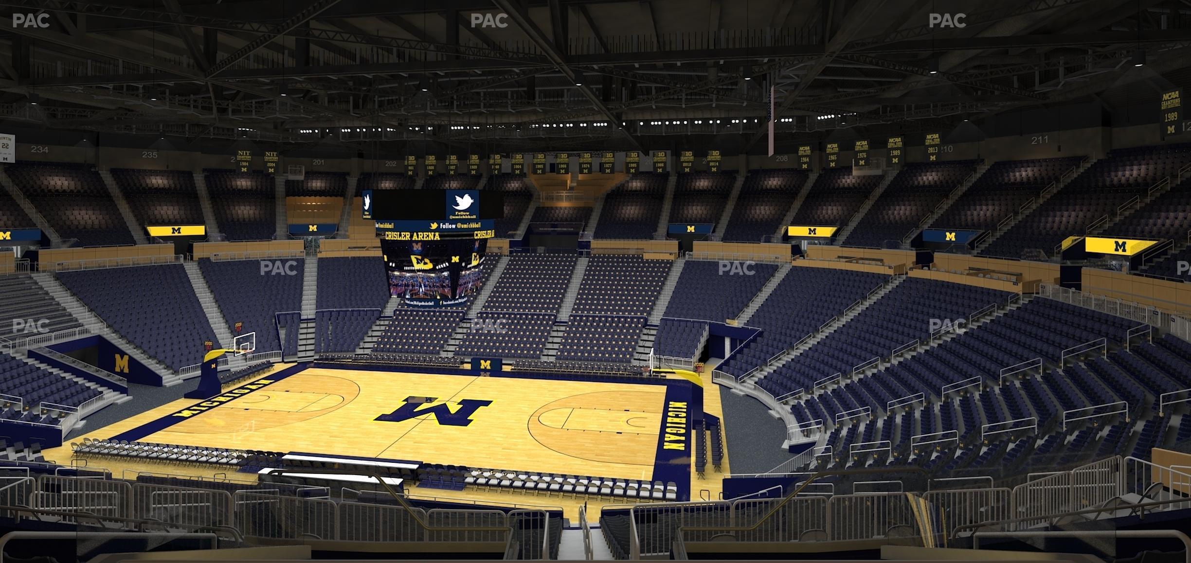 Seating view for Crisler Center Section 221