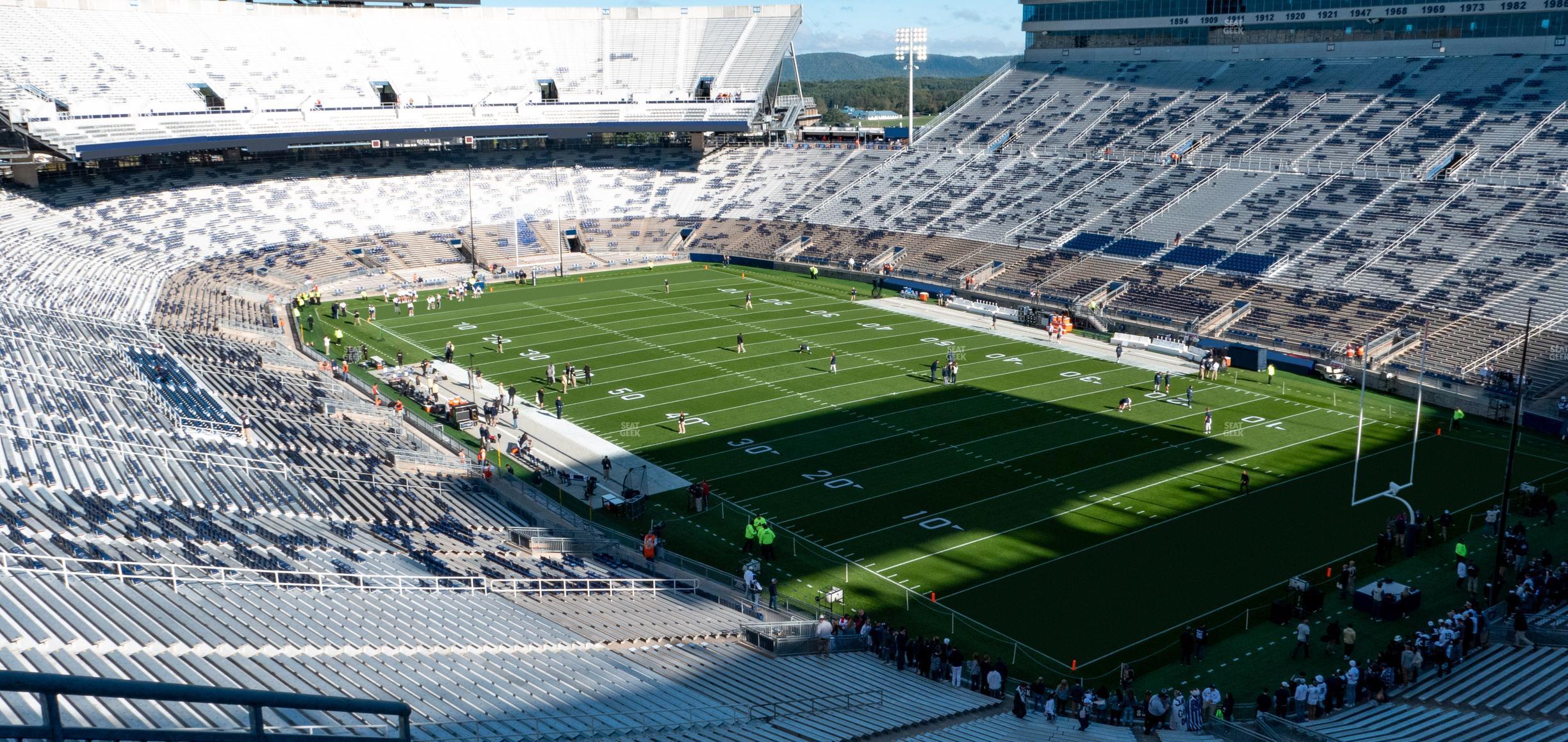 Seating view for Beaver Stadium Section South L Club