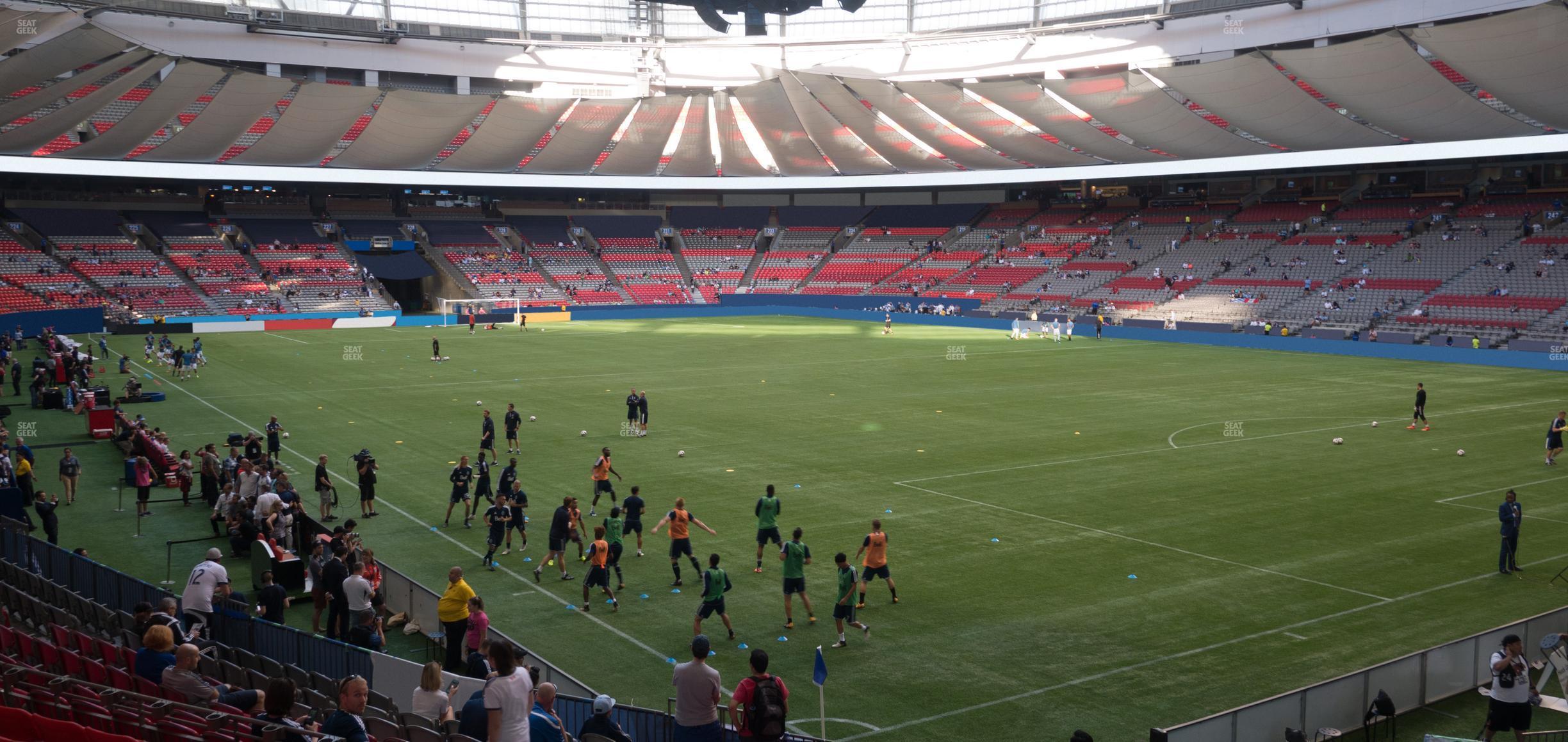 Seating view for BC Place Stadium Section 207