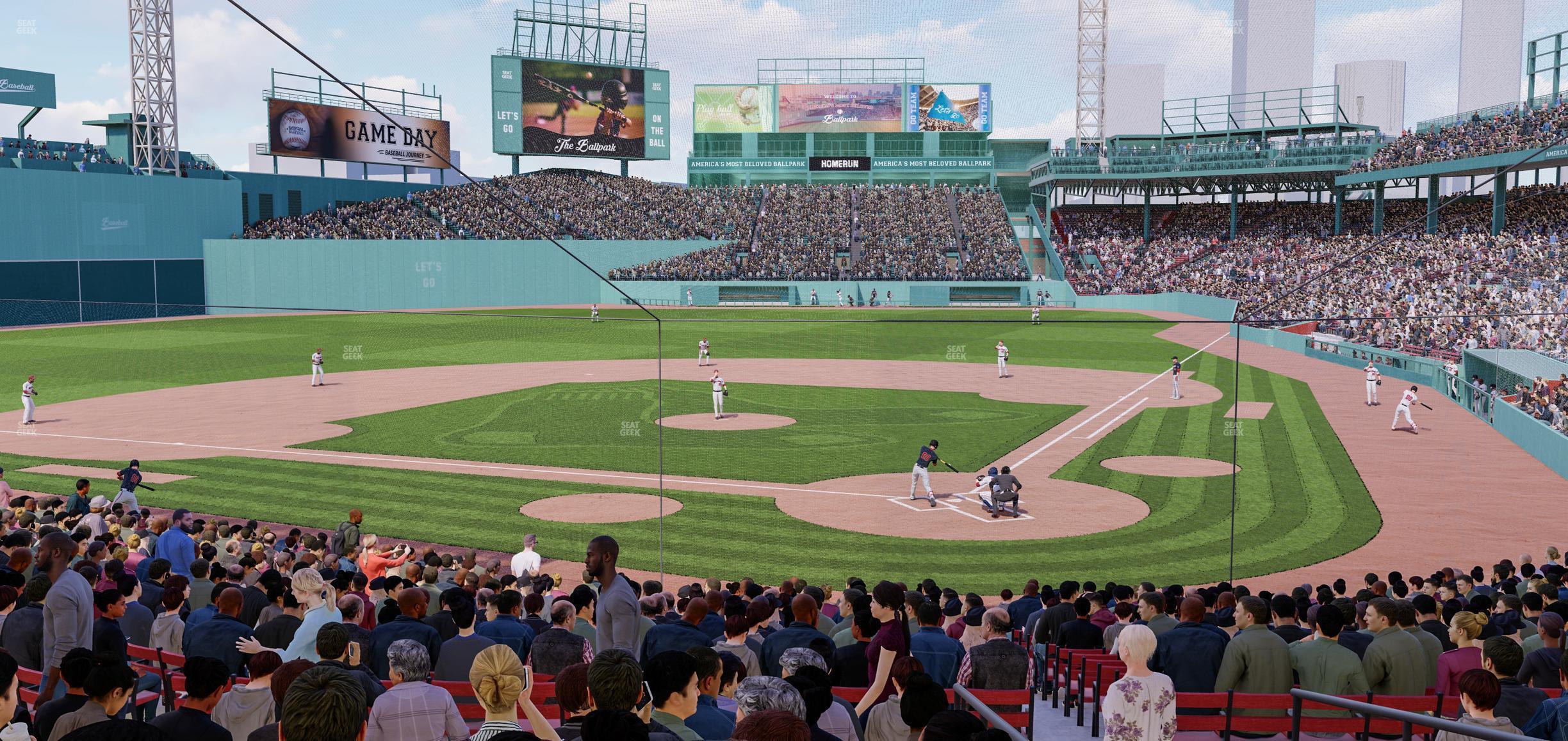 Seating view for Fenway Park Section Loge Box 135