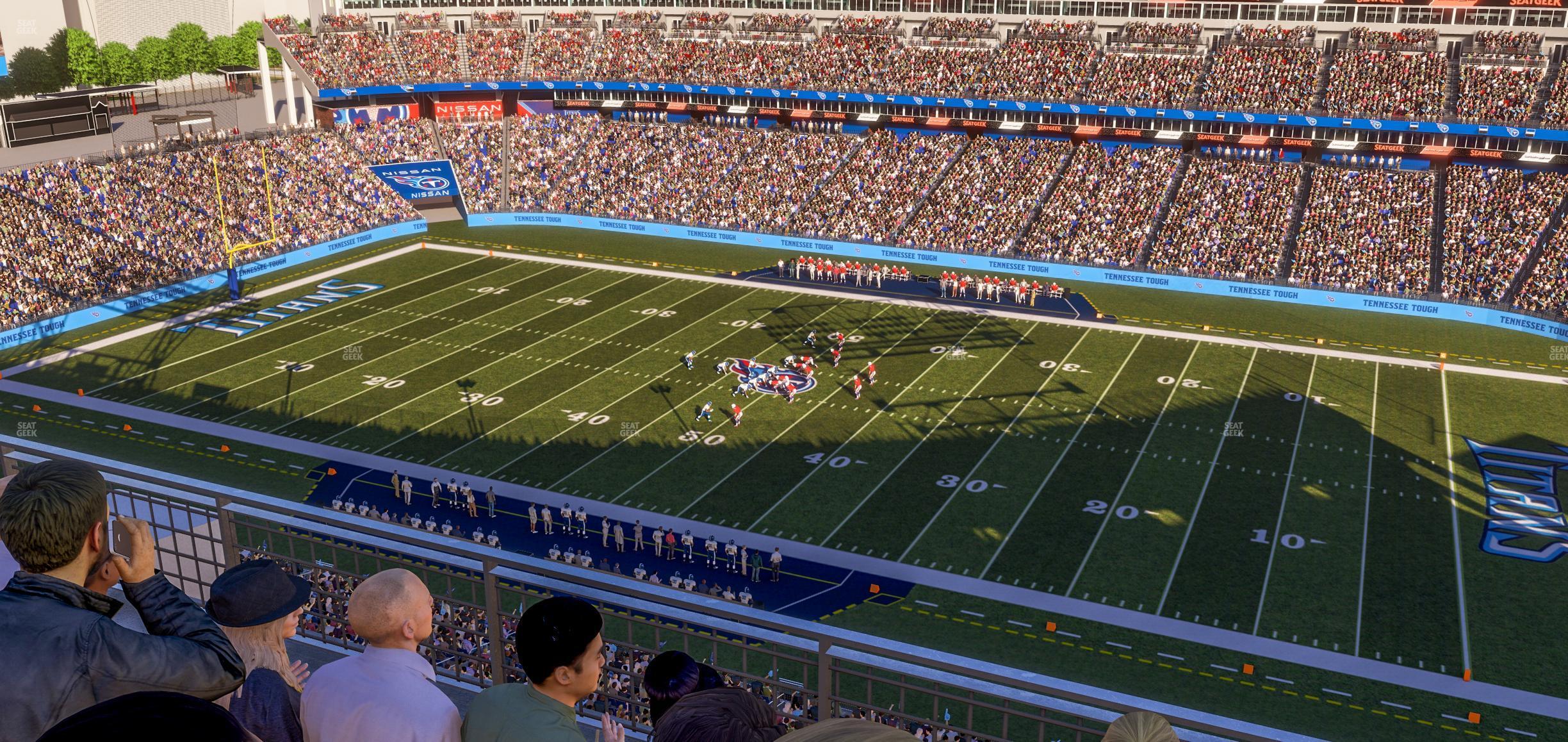 Seating view for Nissan Stadium Section Loge 332