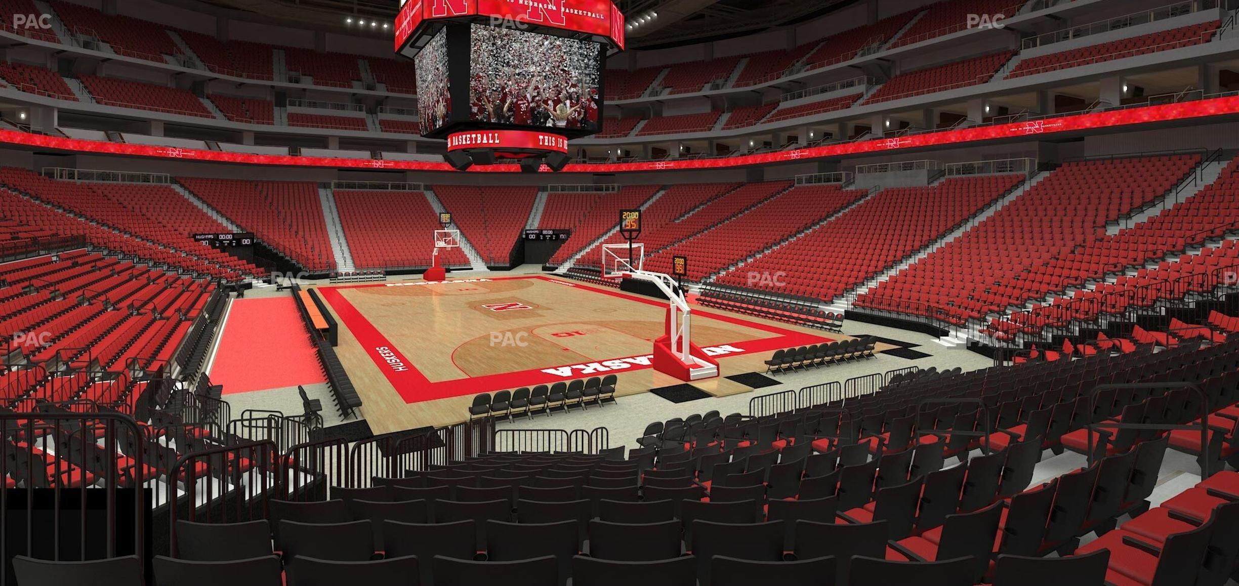 Seating view for Pinnacle Bank Arena Section 102