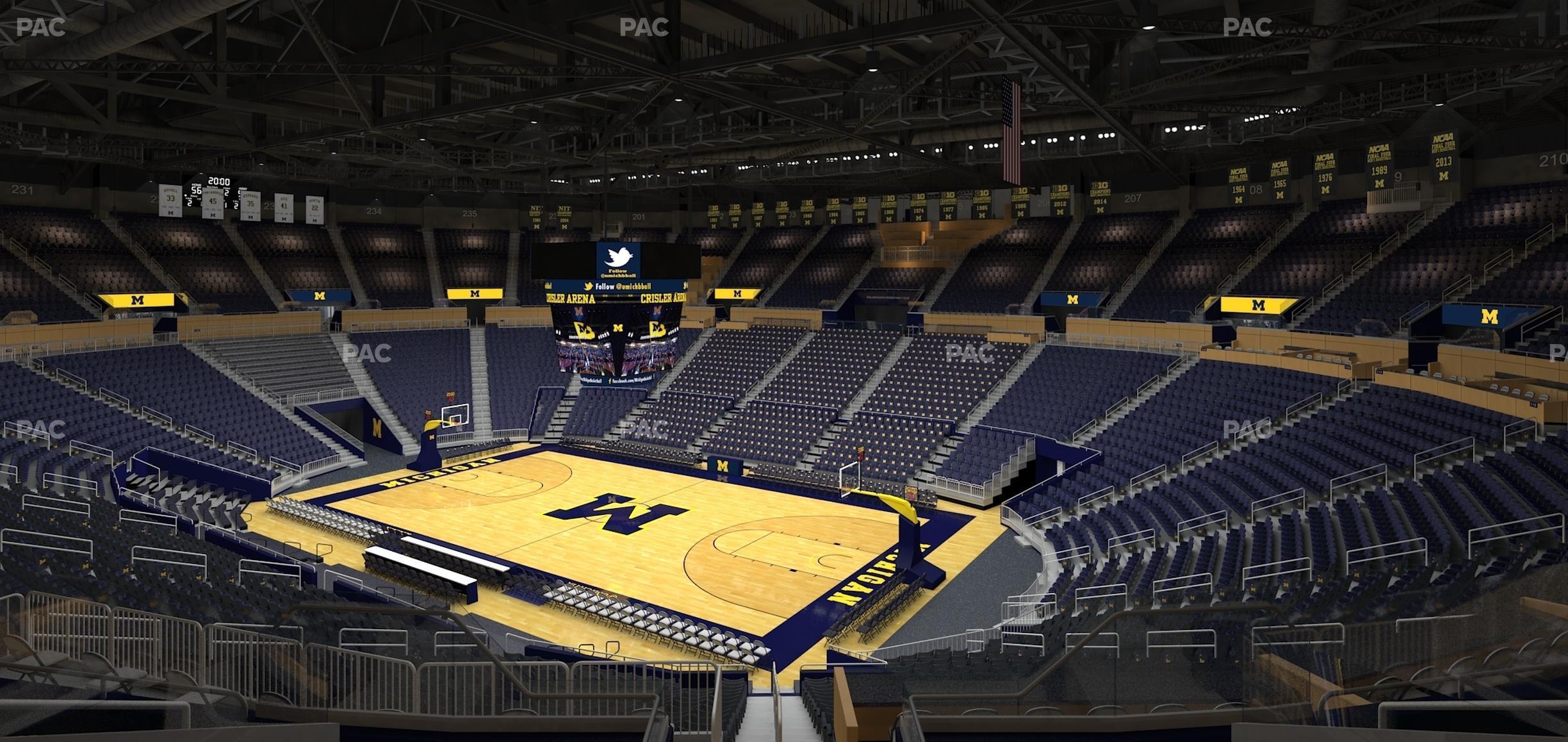 Seating view for Crisler Center Section 219