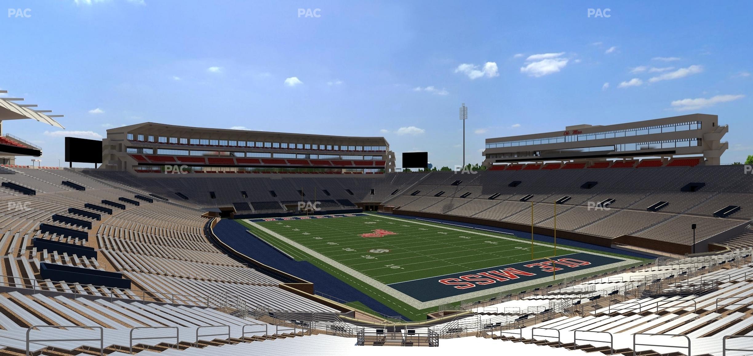 Seating view for Vaught Hemingway Stadium Section Student N 10