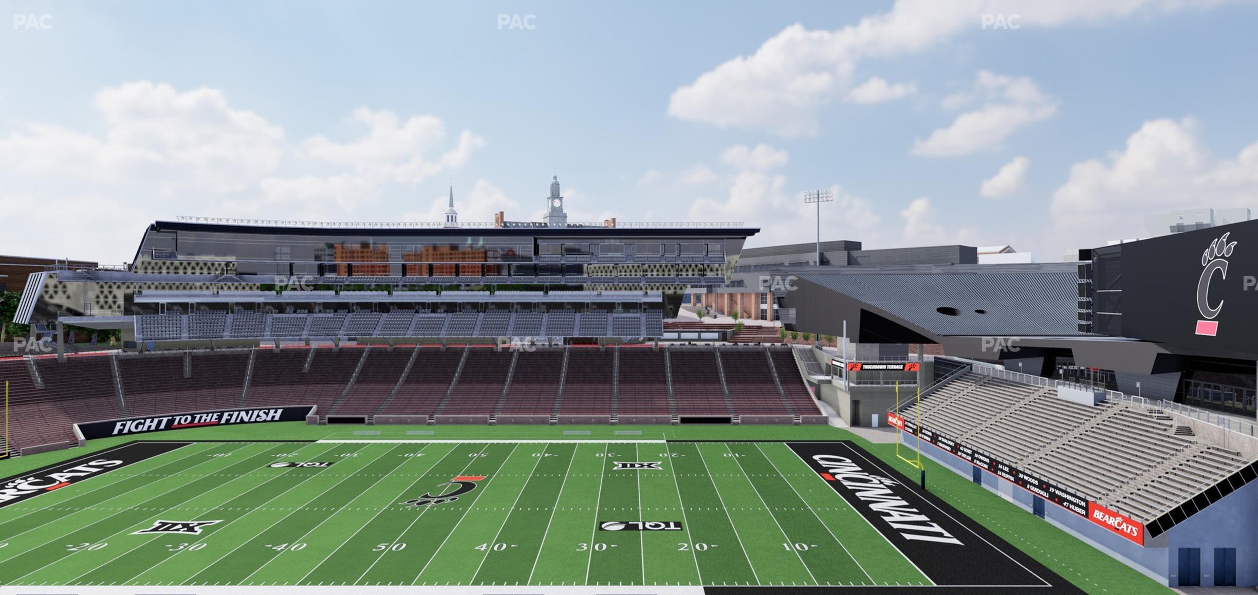 Seating view for Nippert Stadium Section 204