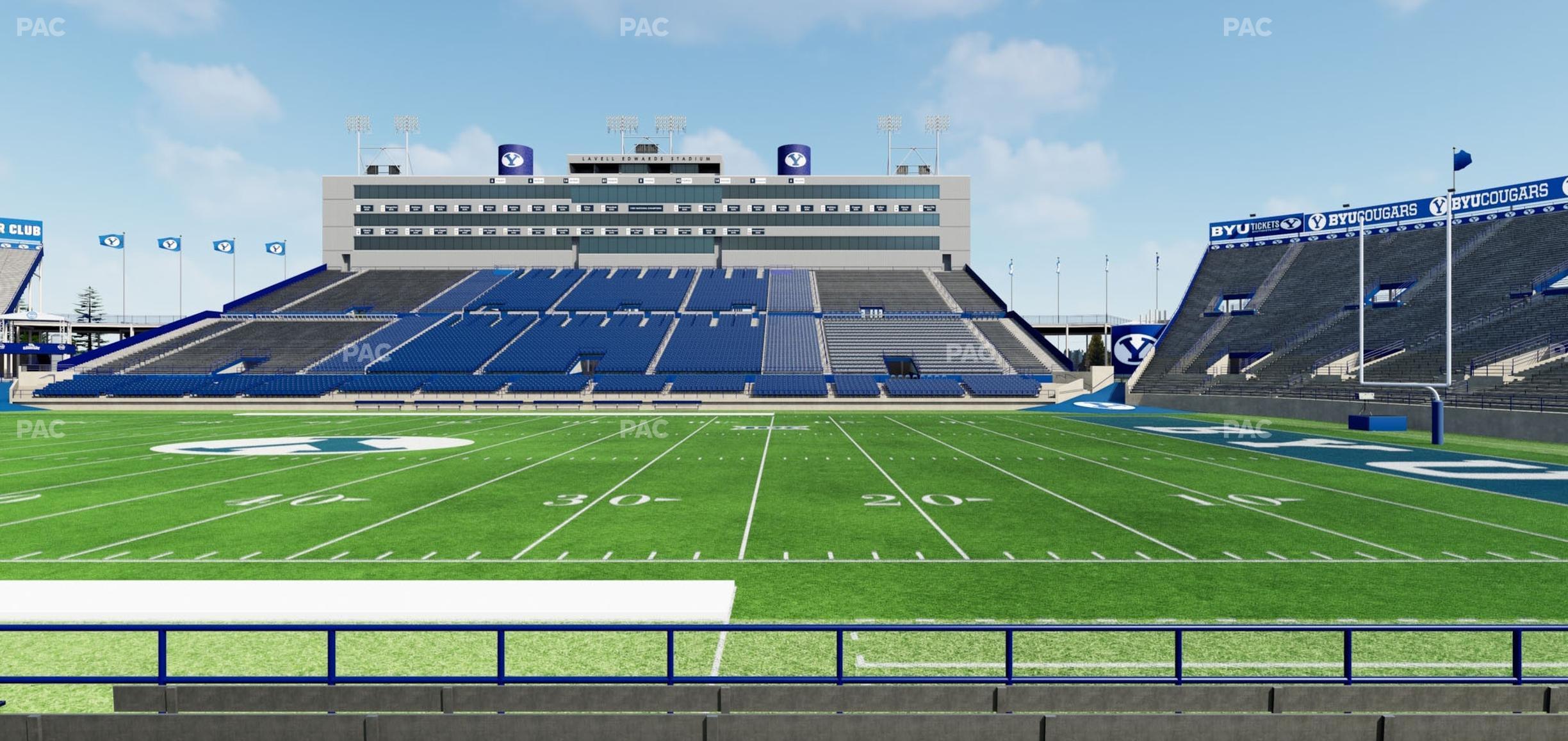 Seating view for LaVell Edwards Stadium Section 33 Wc