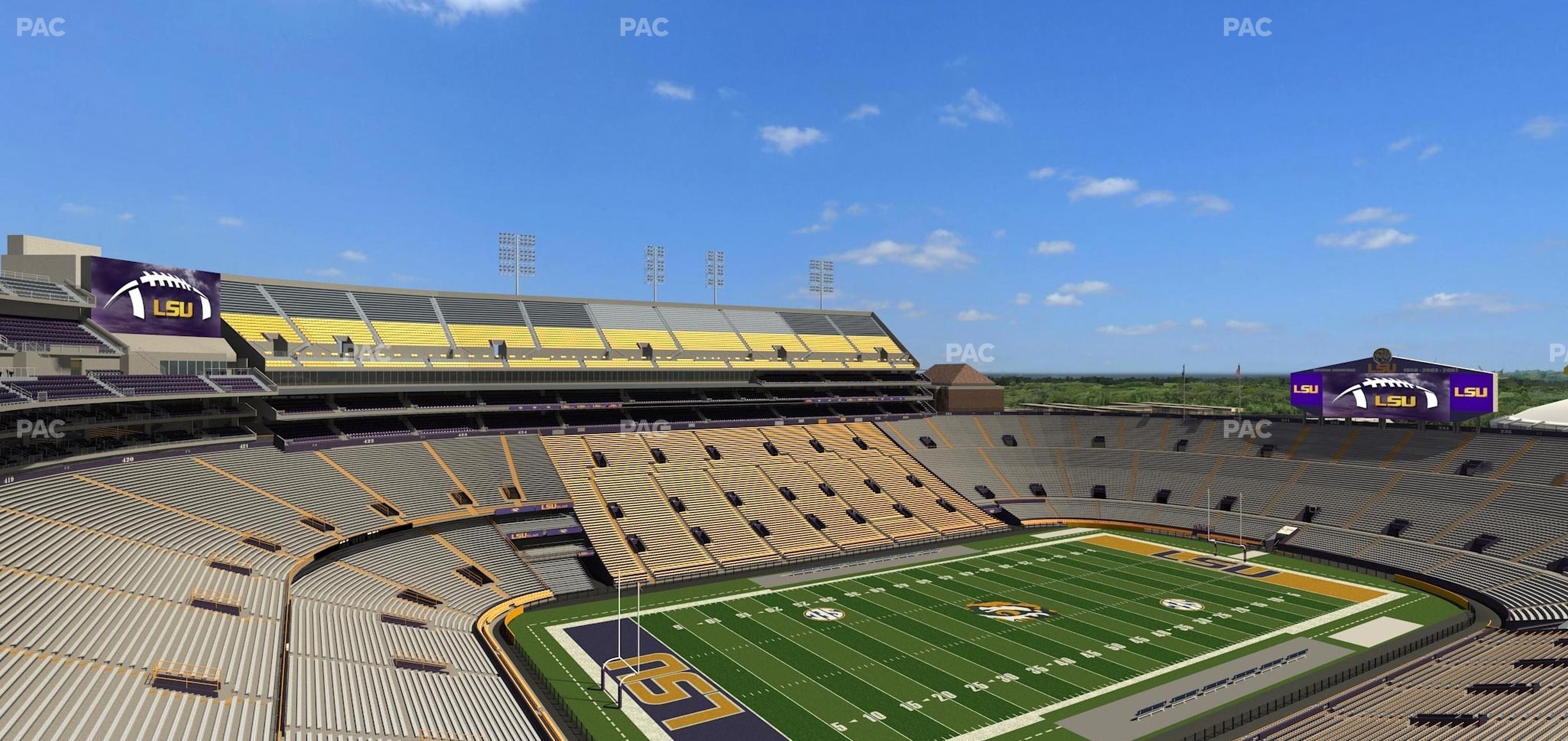 Seating view for Tiger Stadium Section 543