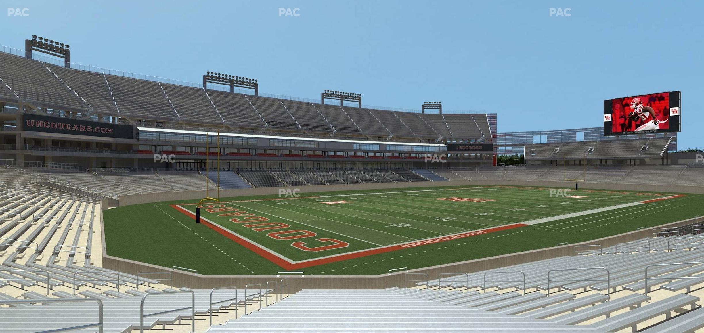 Seating view for TDECU Stadium Section 134