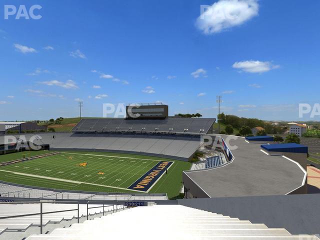 Seating view for Mountaineer Field at Milan Puskar Stadium Section 211