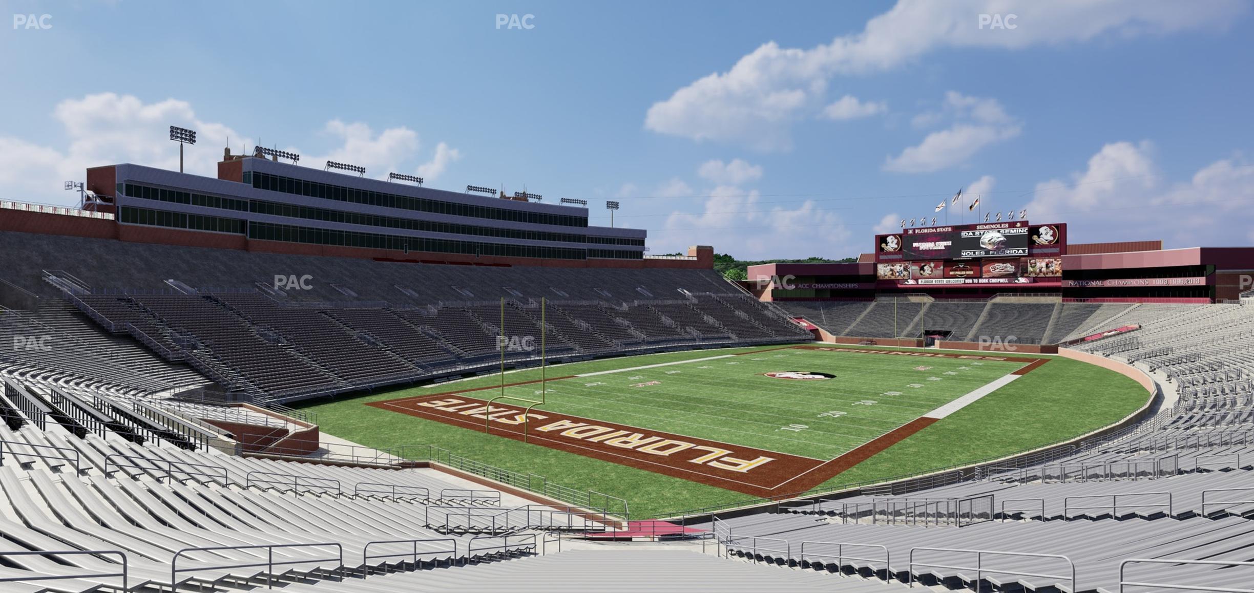 Seating view for Doak Campbell Stadium Section 117