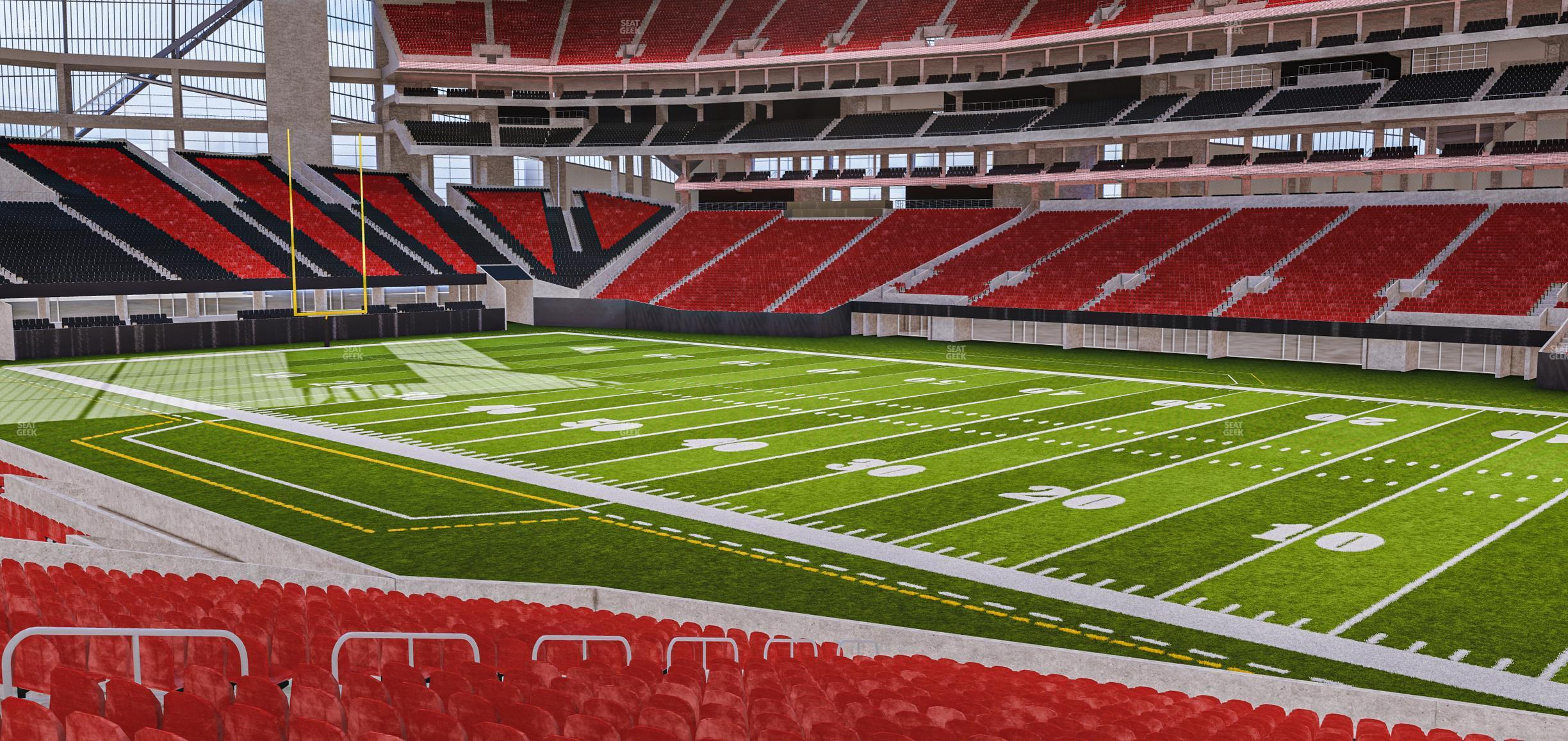 Seating view for Mercedes-Benz Stadium Section 124