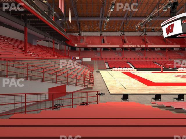 Seating view for Wisconsin Field House Section T