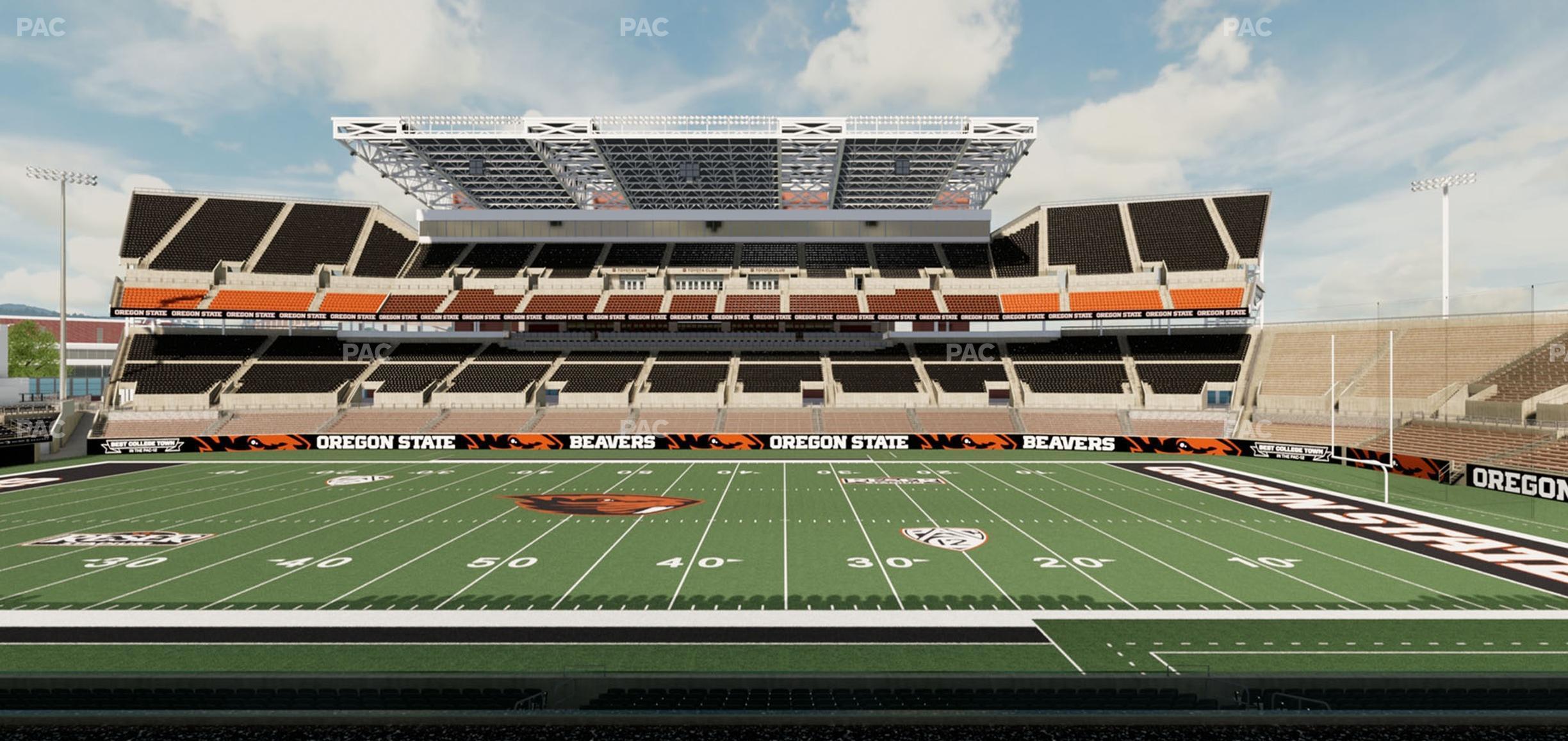 Seating view for Reser Stadium Section Box 9