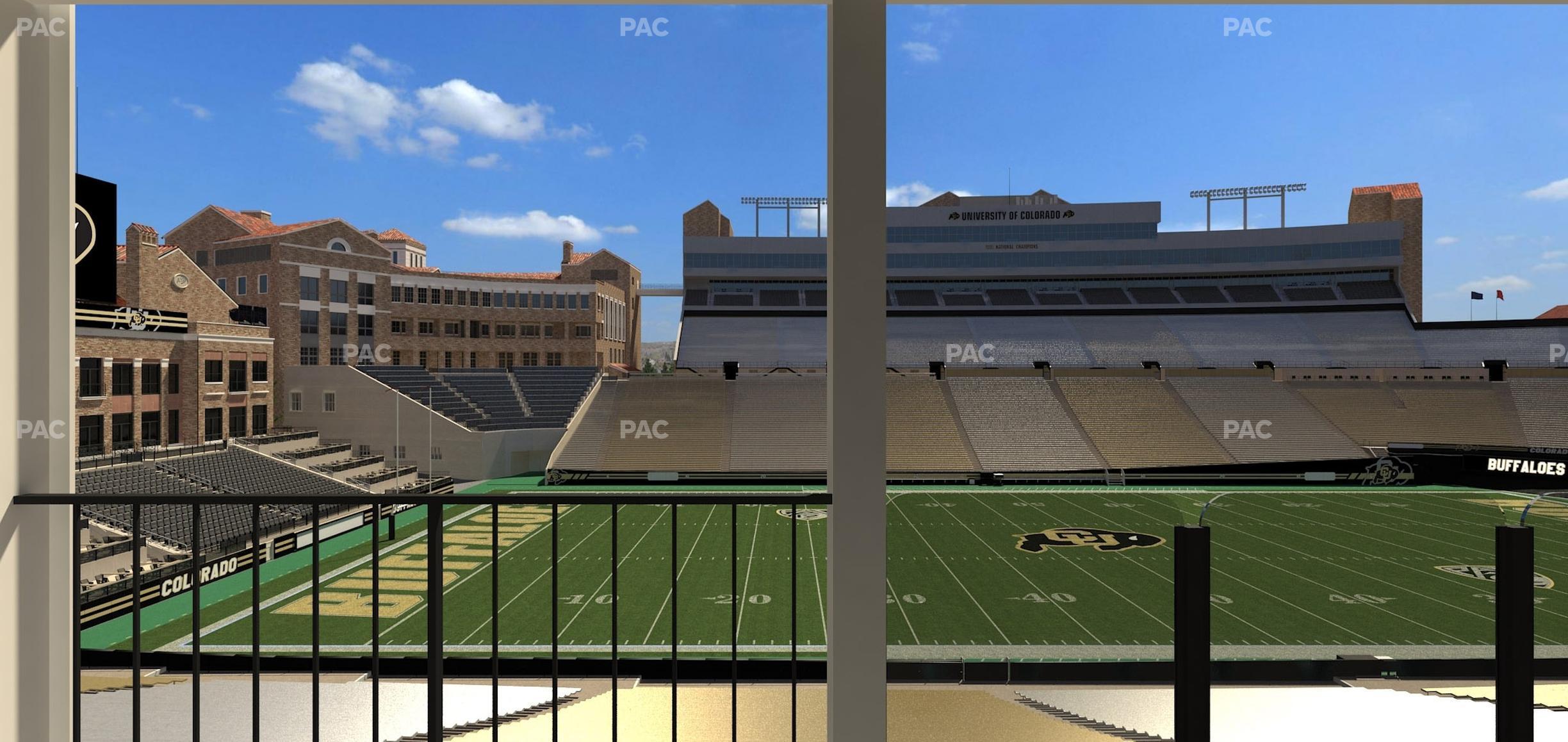 Seating view for Folsom Field Section 200