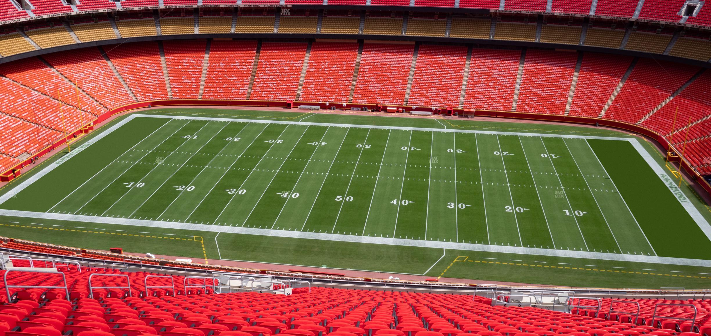 Seating view for GEHA Field at Arrowhead Stadium Section Ada 323