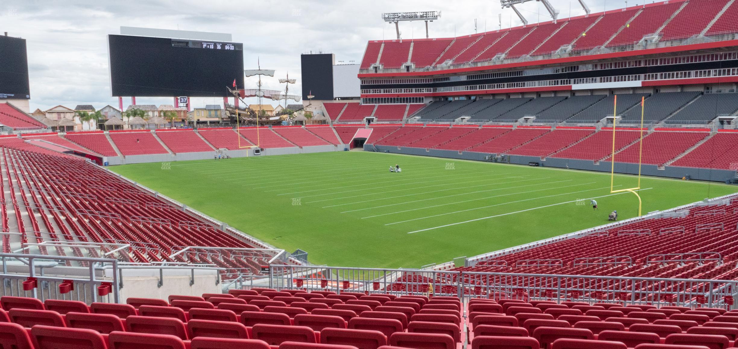 Seating view for Raymond James Stadium Section 219