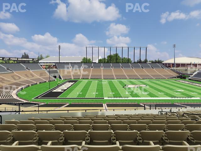 Seating view for Ross Ade Stadium Section Shively Club 1