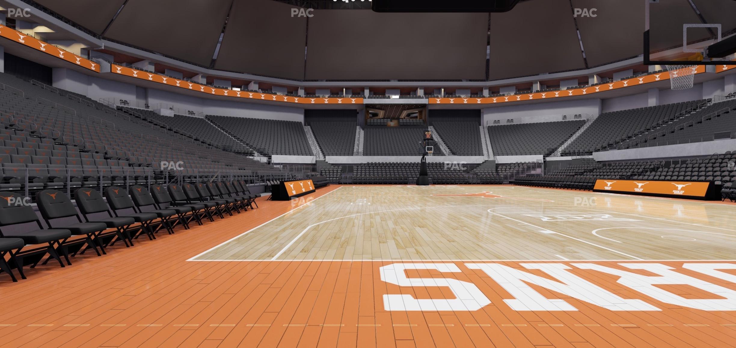 Seating view for Moody Center ATX Section Courtside West 2