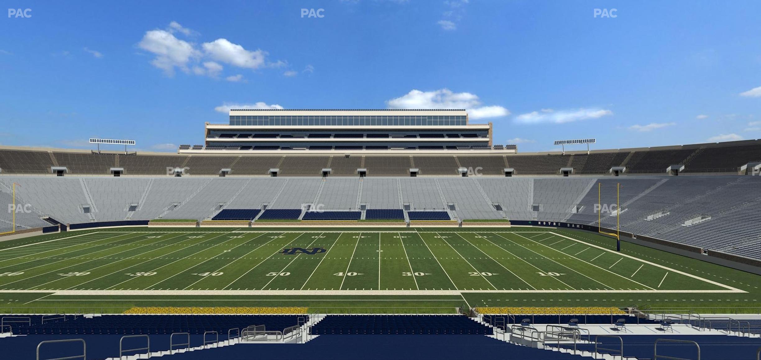 Seating view for Notre Dame Stadium Section 27