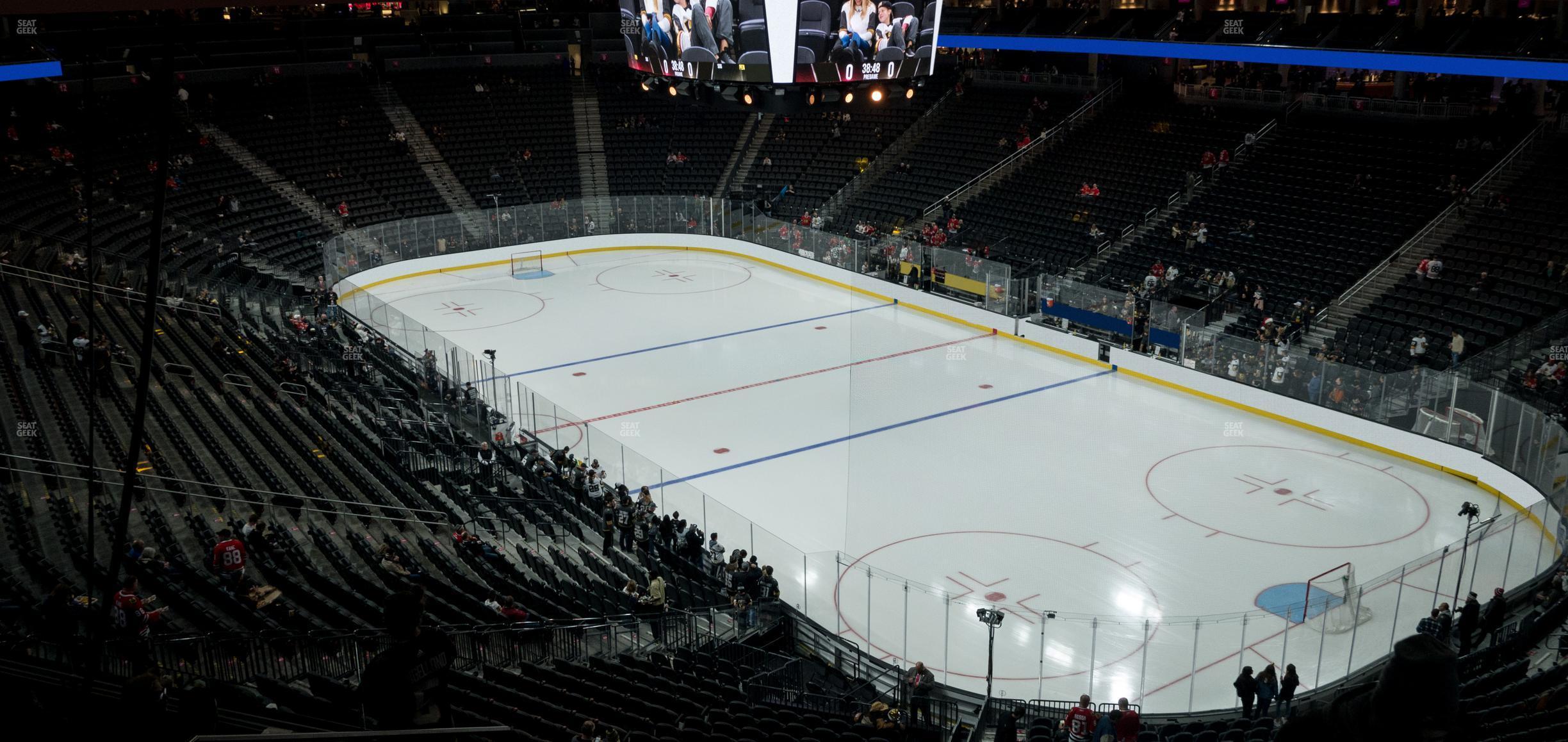 Seating view for T-Mobile Arena Section 118