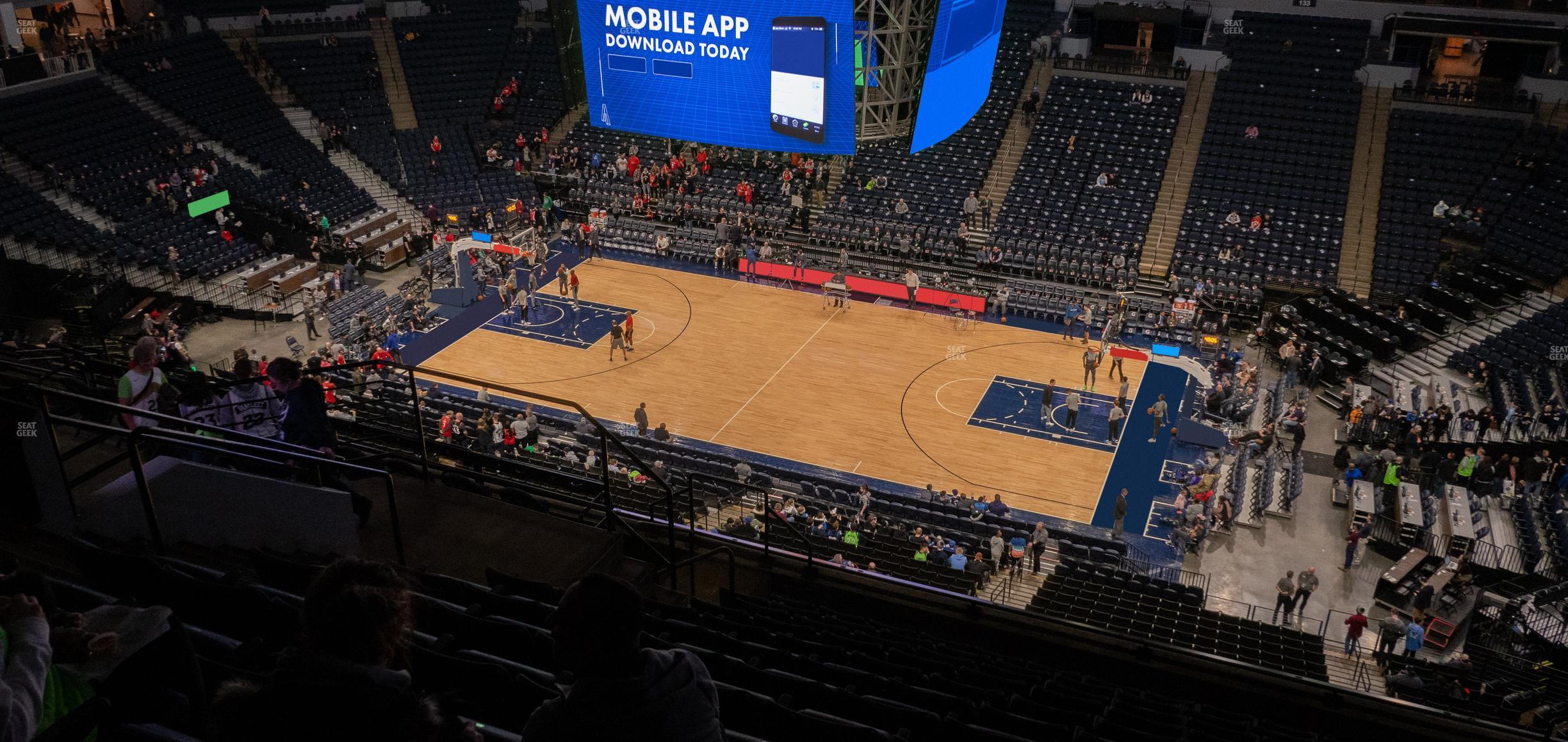 Seating view for Target Center Section 209