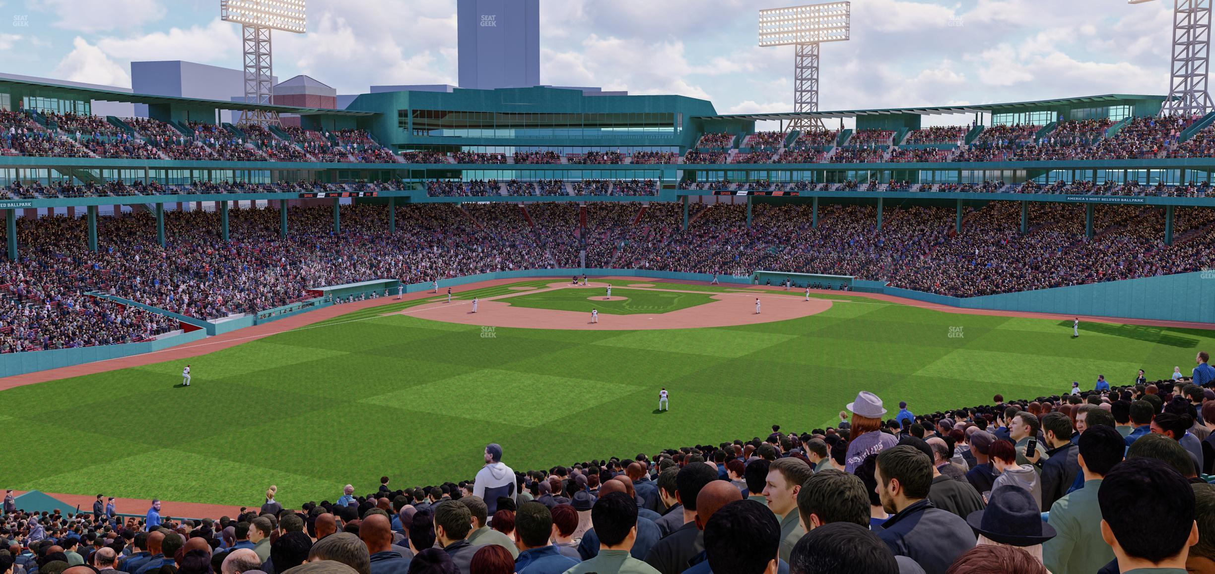 Seating view for Fenway Park Section Upper Bleacher 38