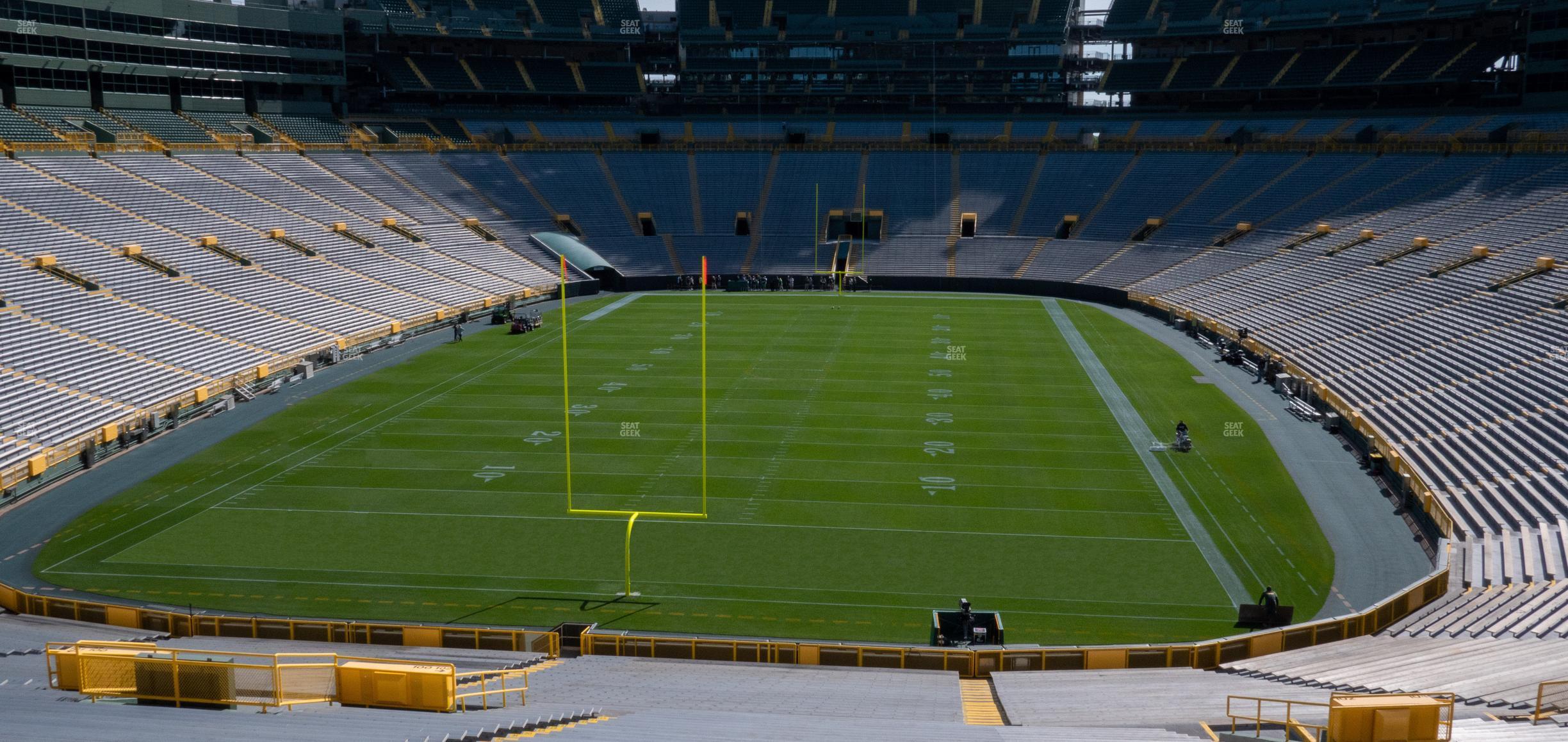 Seating view for Lambeau Field Section 102