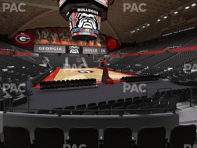 Seating view for Stegeman Coliseum Section N