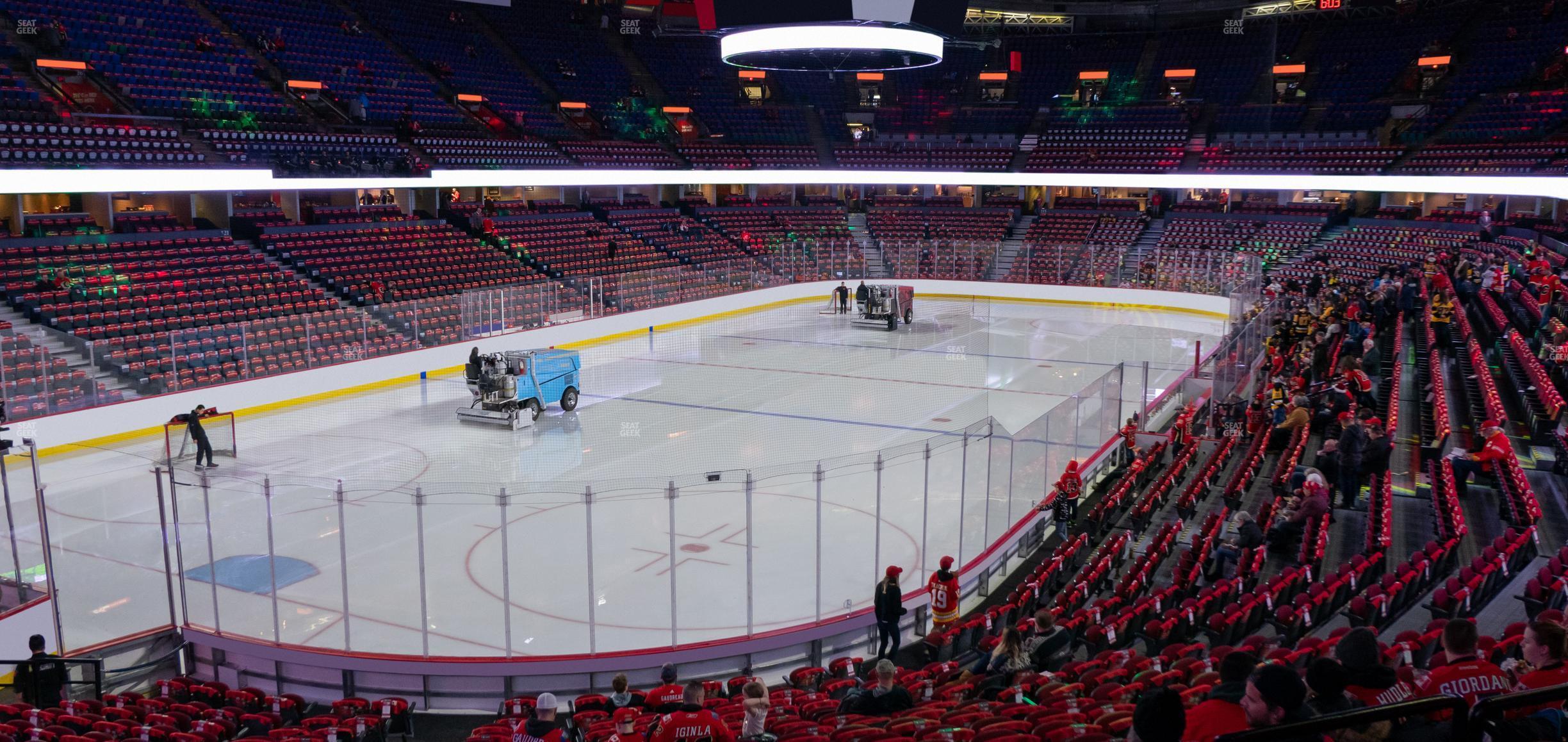 Seating view for Scotiabank Saddledome Section 106