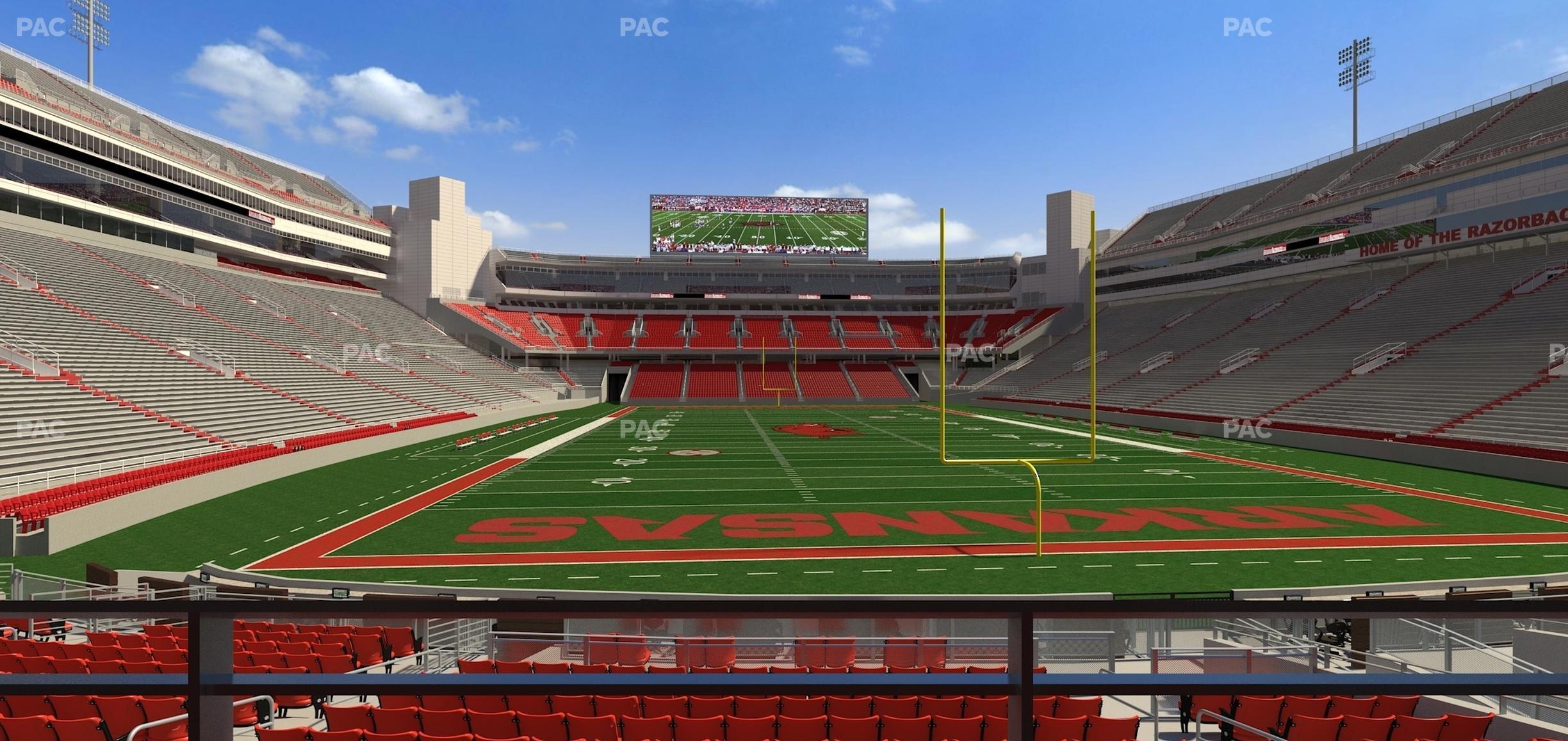 Seating view for Razorback Stadium Section Suite 6