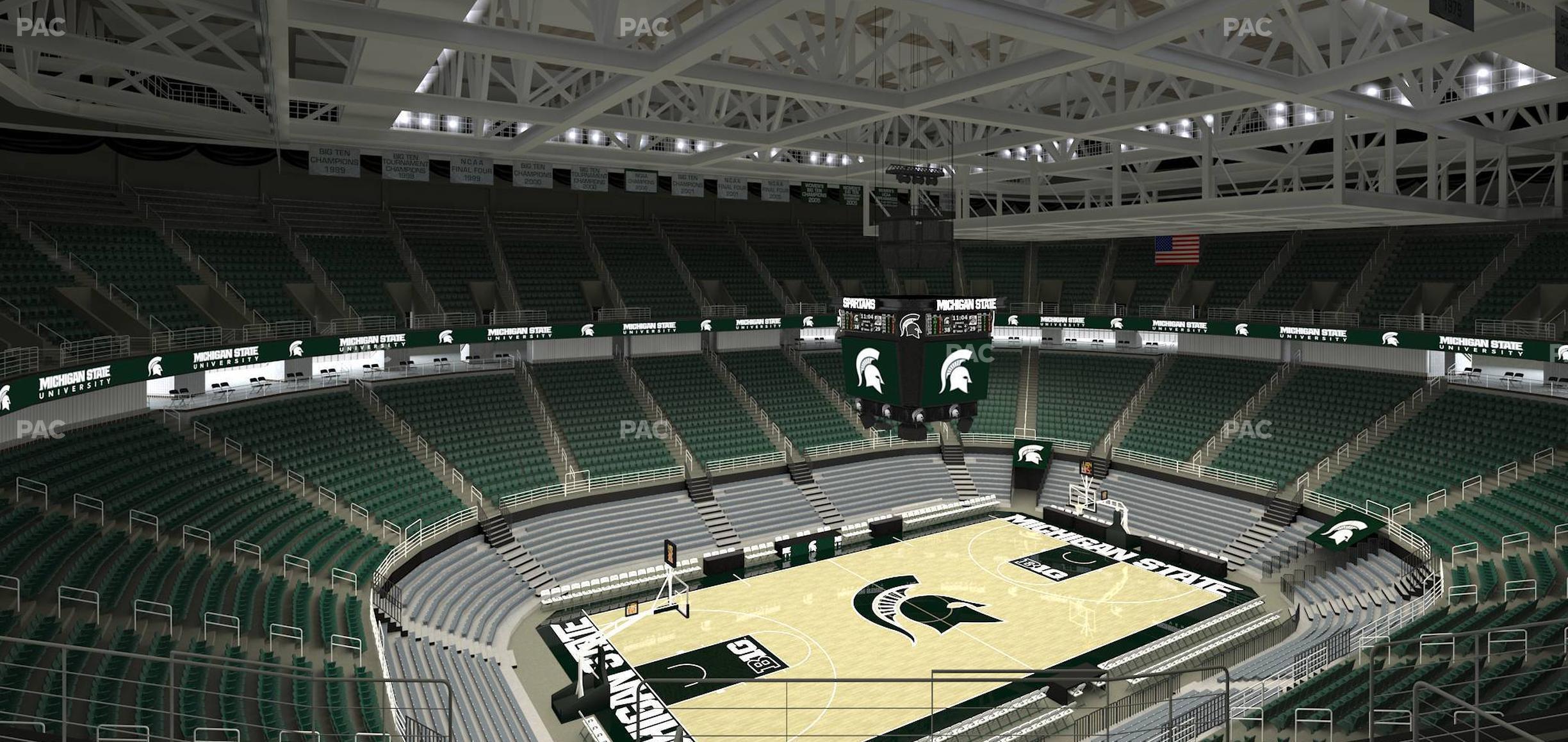 Seating view for Jack Breslin Student Events Center Section 231