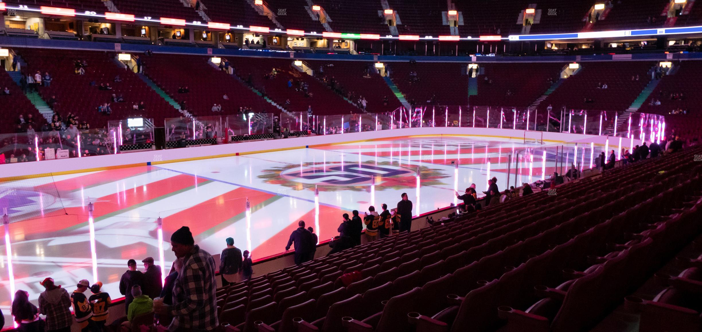 Seating view for Rogers Arena Section 108