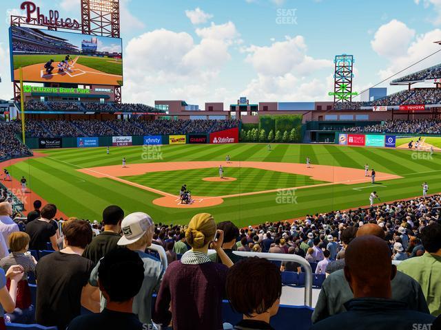 Seating view for Citizens Bank Park Section 122