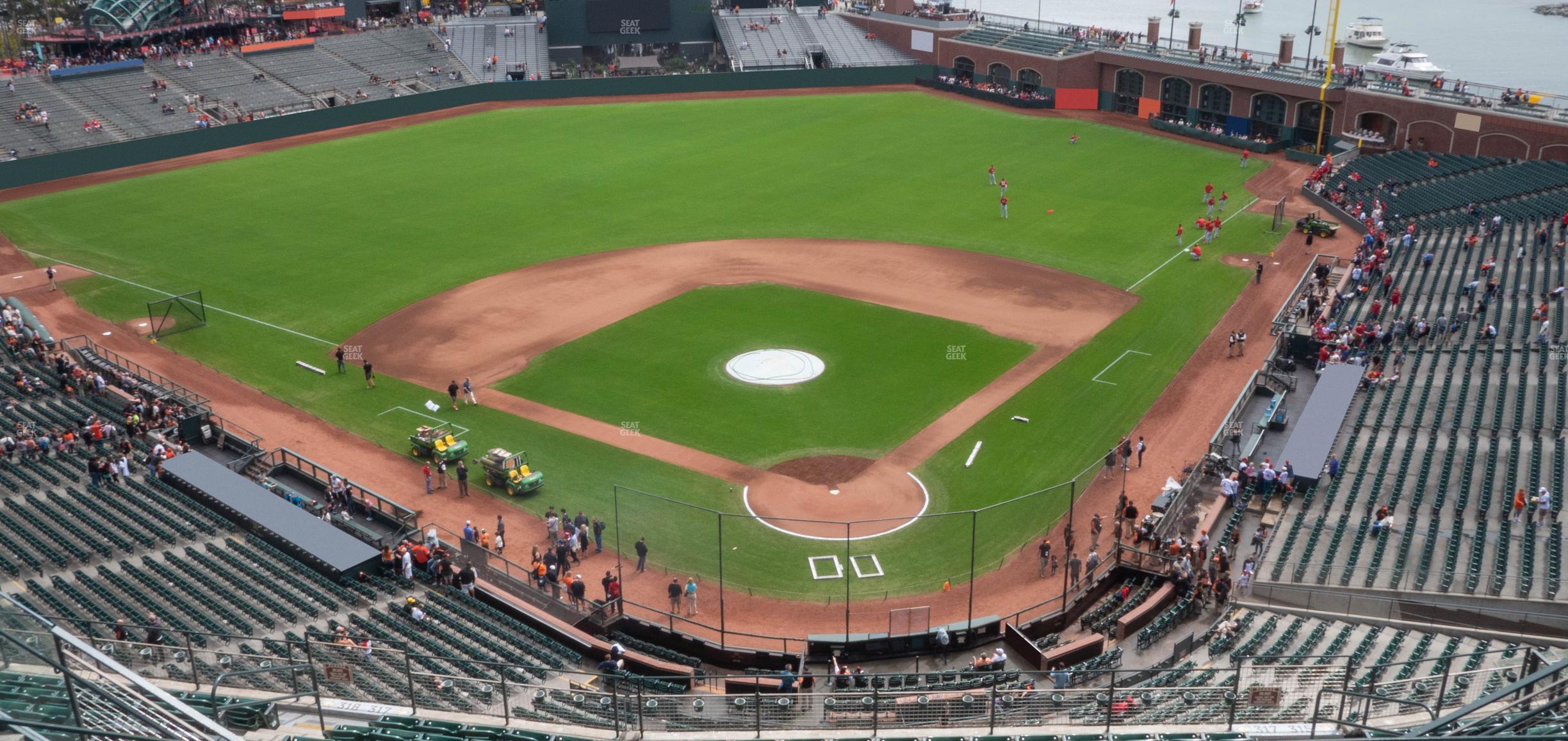 Seating view for Oracle Park Section View Box 317