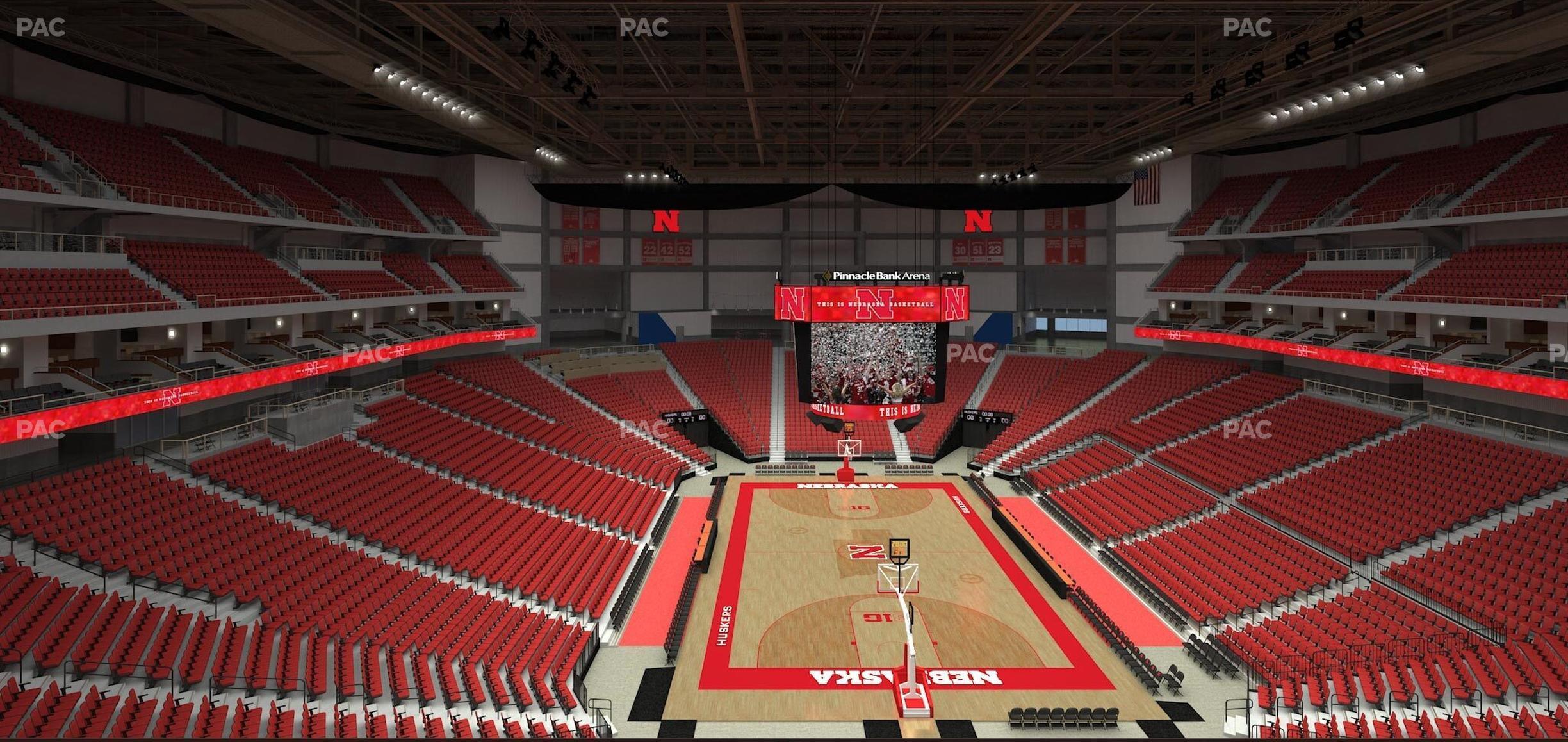 Seating view for Pinnacle Bank Arena Section 212