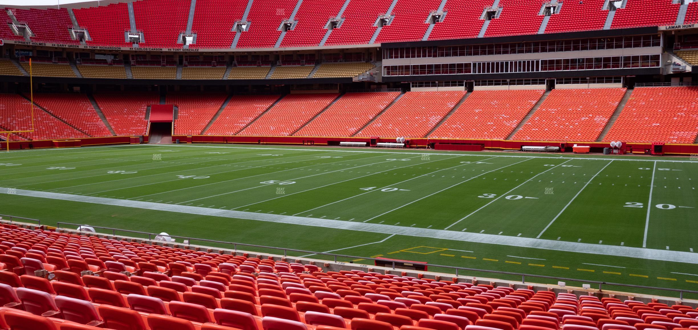 Seating view for GEHA Field at Arrowhead Stadium Section 135