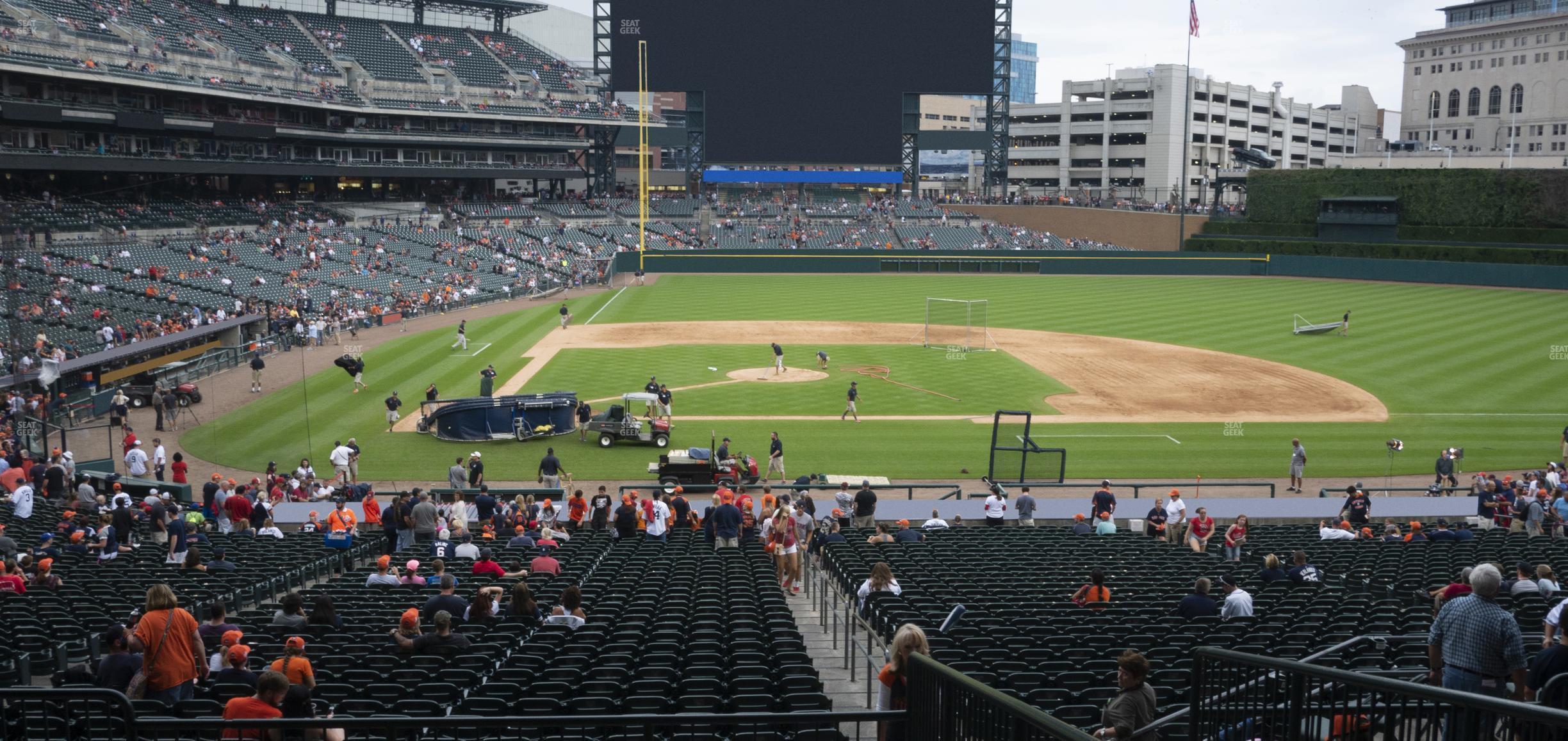 Seating view for Comerica Park Section 123