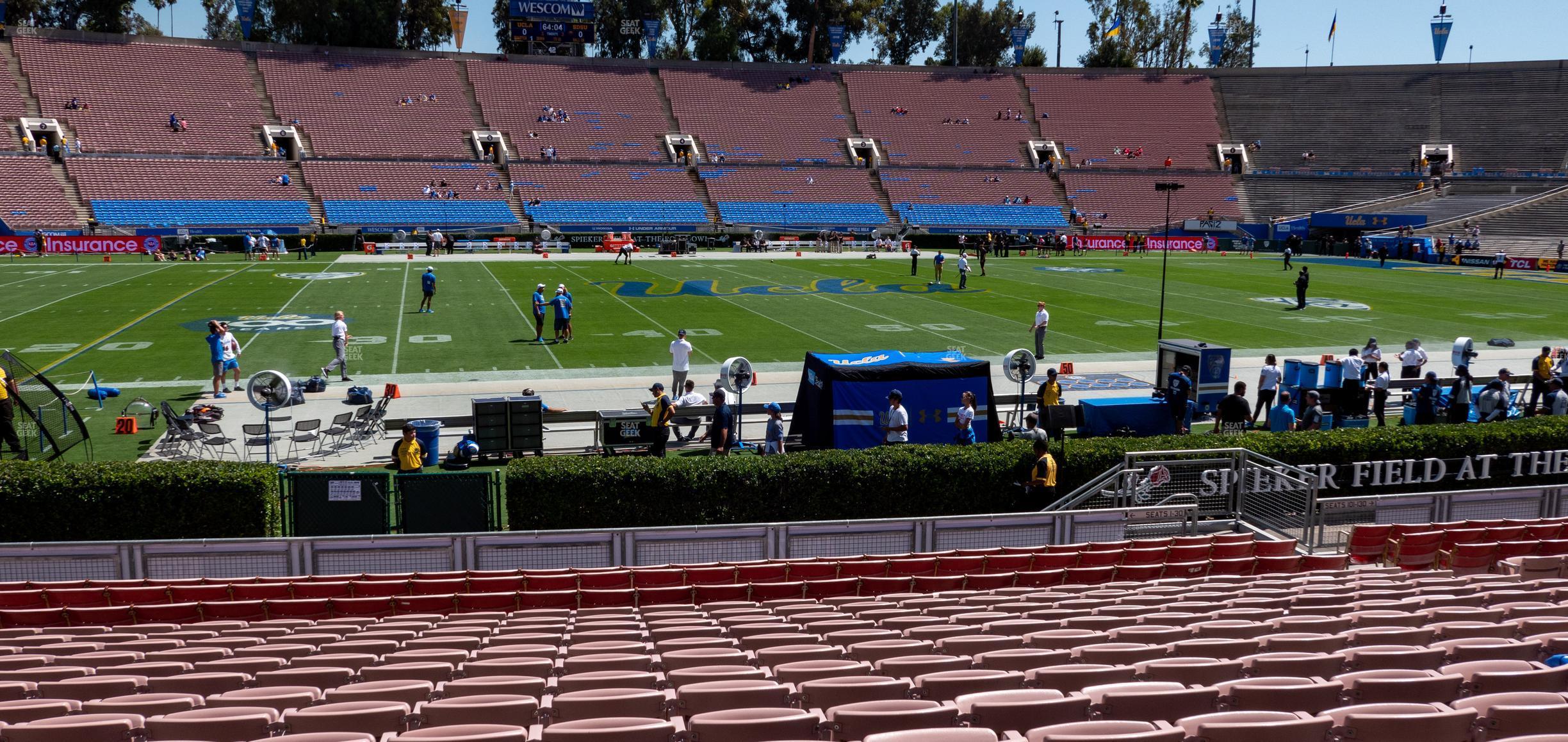 Seating view for Rose Bowl Stadium Section Lower 18