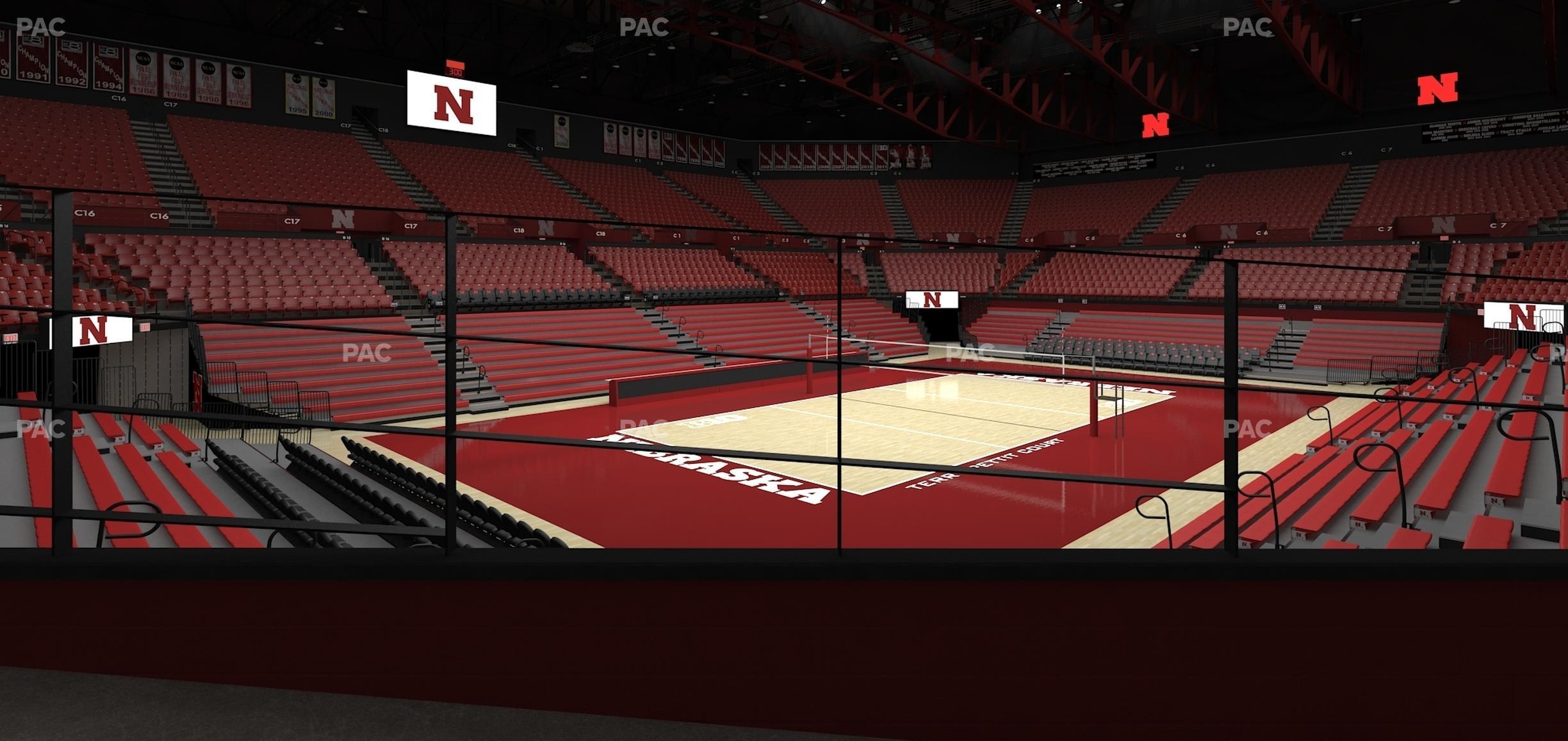 Seating view for Bob Devaney Sports Center Section B 11 D