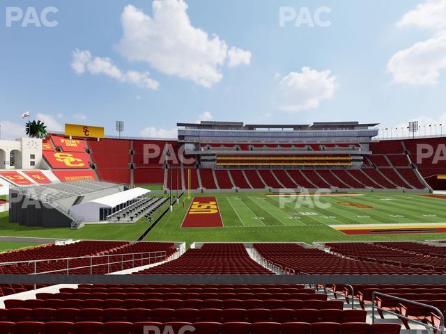 Seating view for Los Angeles Memorial Coliseum Section 124 B