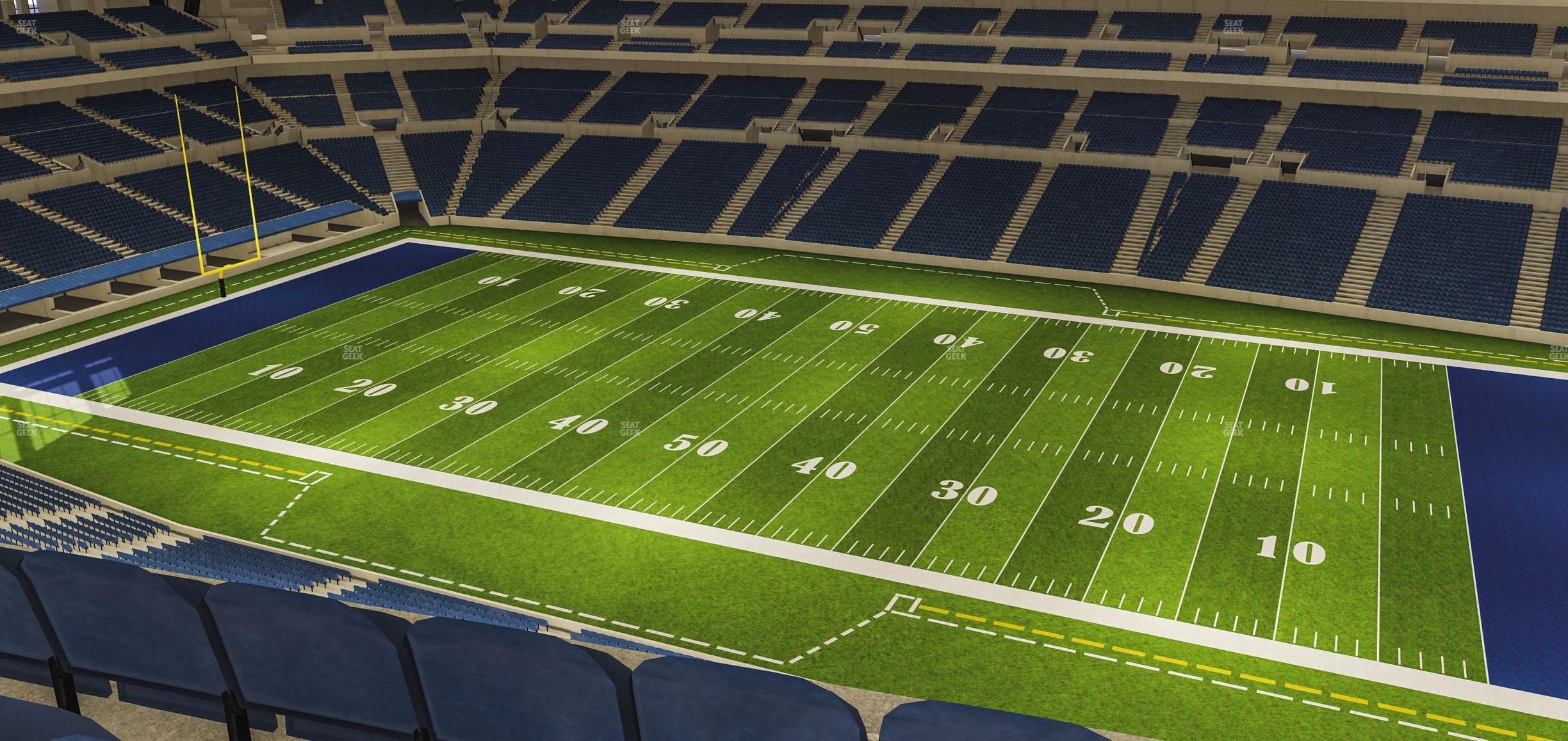 Seating view for Lucas Oil Stadium Section 510