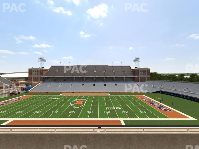 Seating view for Memorial Stadium - IL Section 226