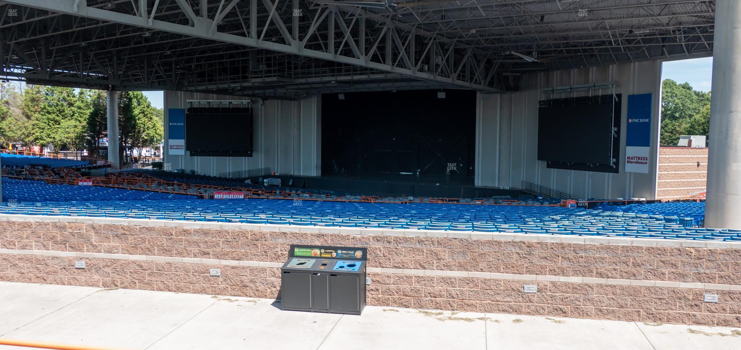 Seating view for PNC Music Pavilion Section Terrace 11